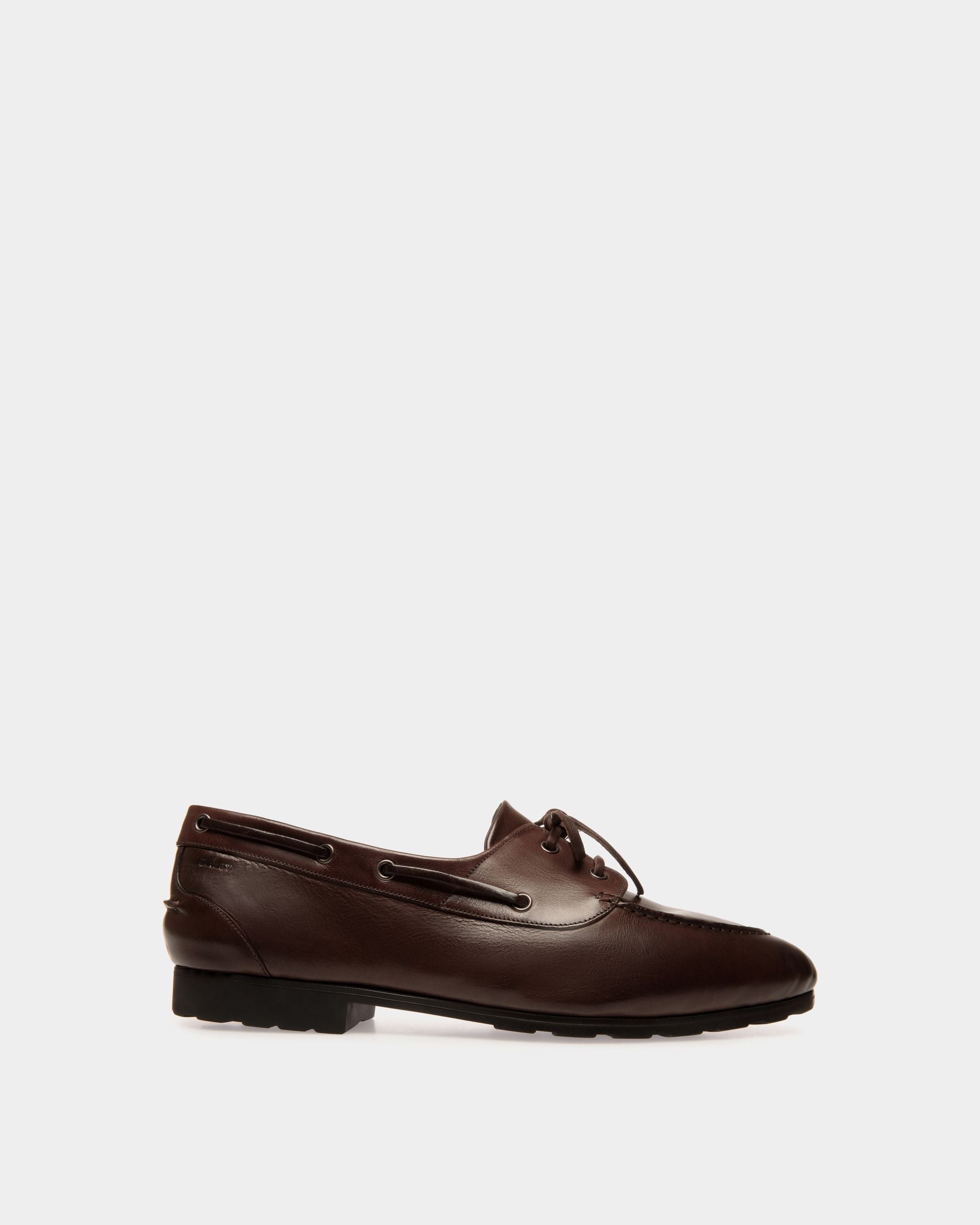 Mocassin Plume En Cuir Ebano - Homme - Bally - 01