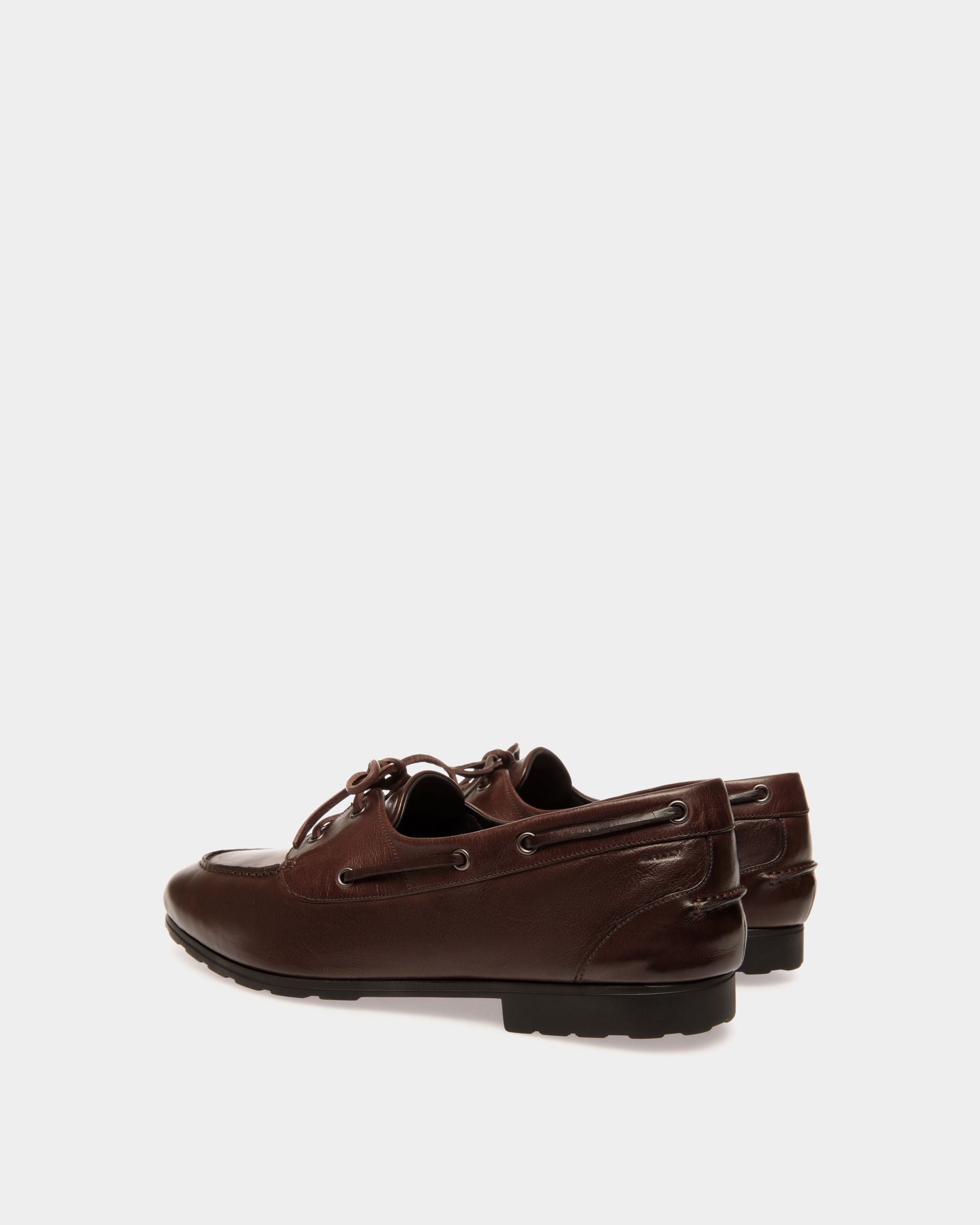 Mocassin Plume En Cuir Ebano - Homme - Bally - 03