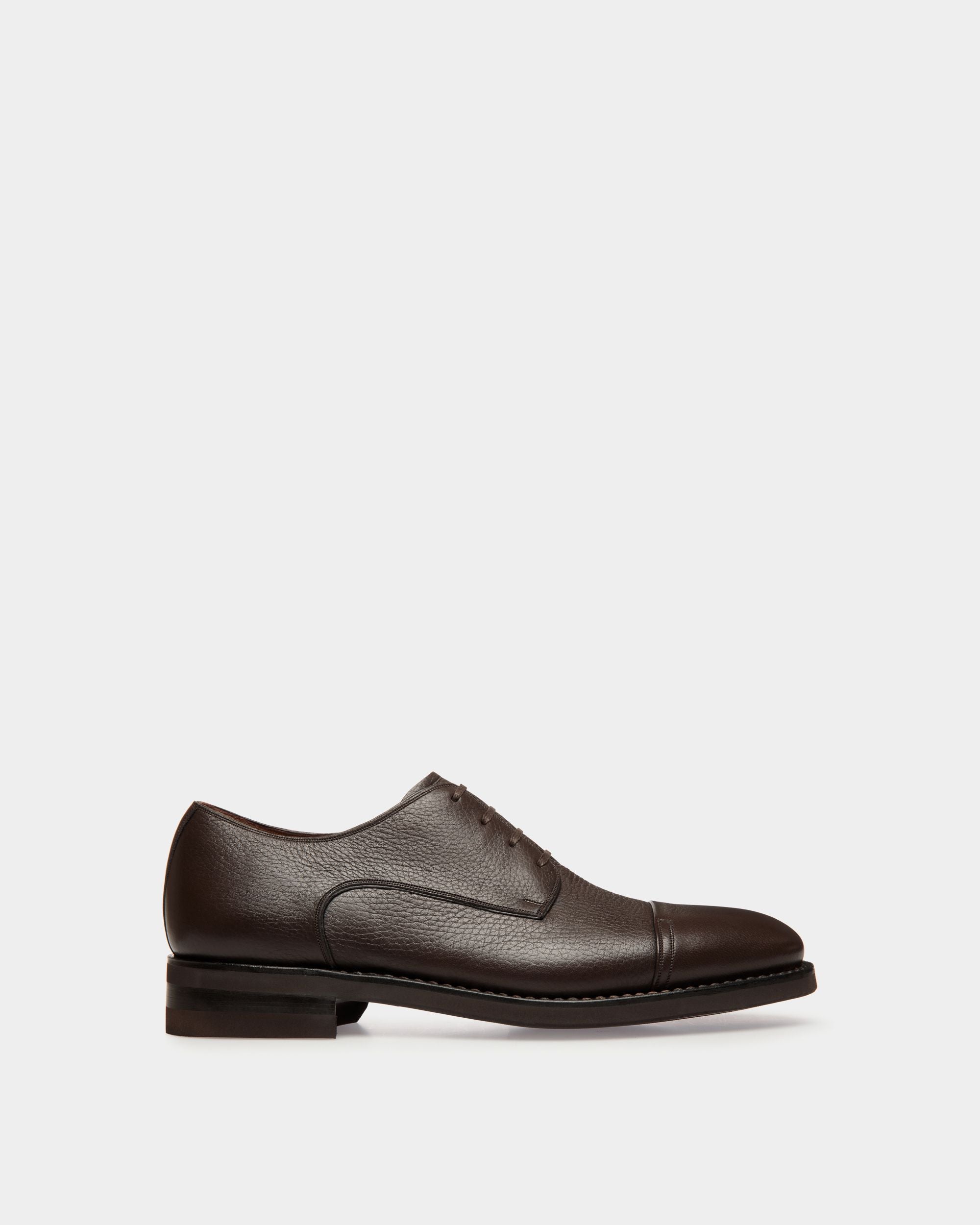 Derby Scribe Un En Cuir De Cerf Ebano - Homme - Bally - 01