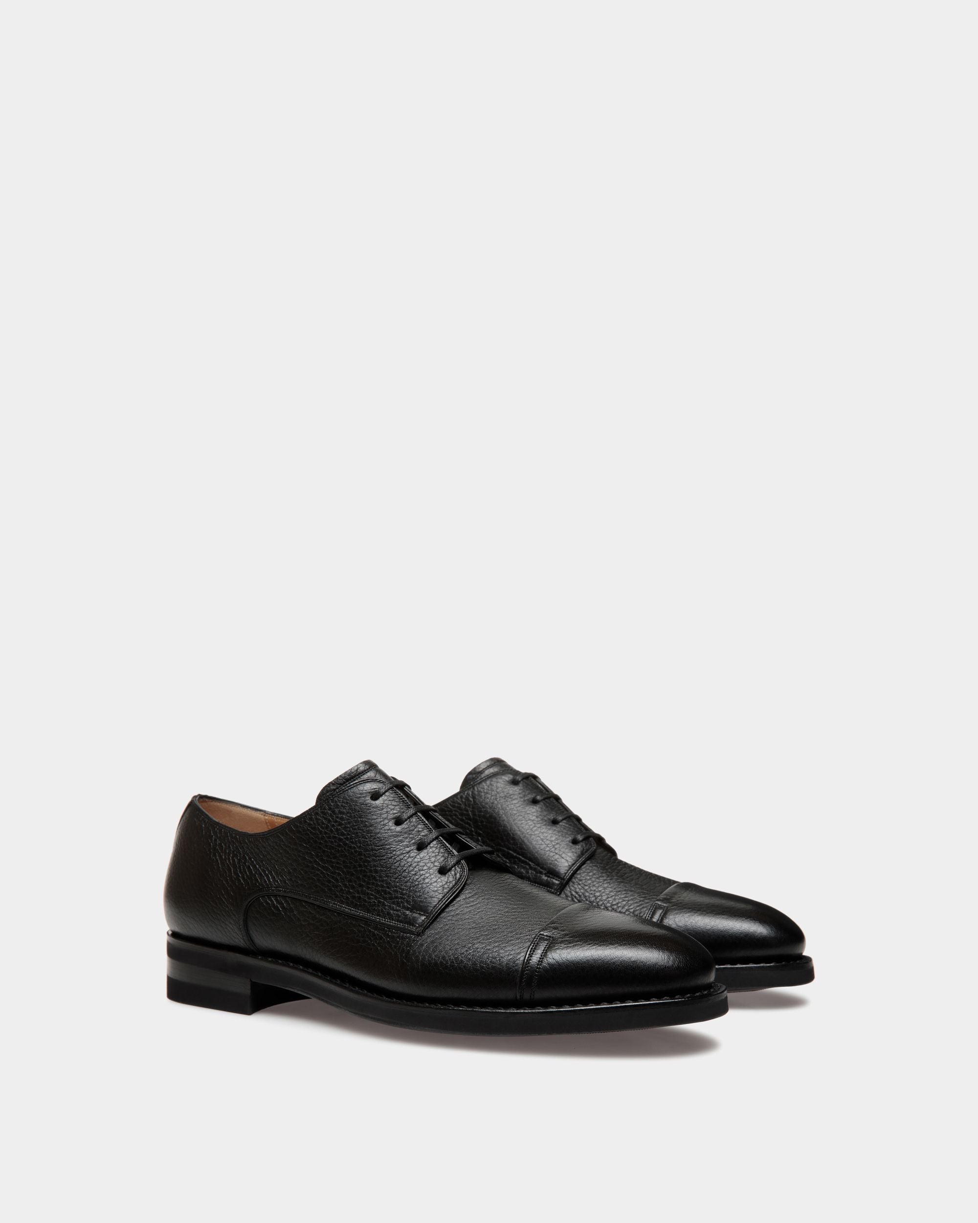 Derby Scribe Un En Cuir De Cerf Noir - Homme - Bally - 02