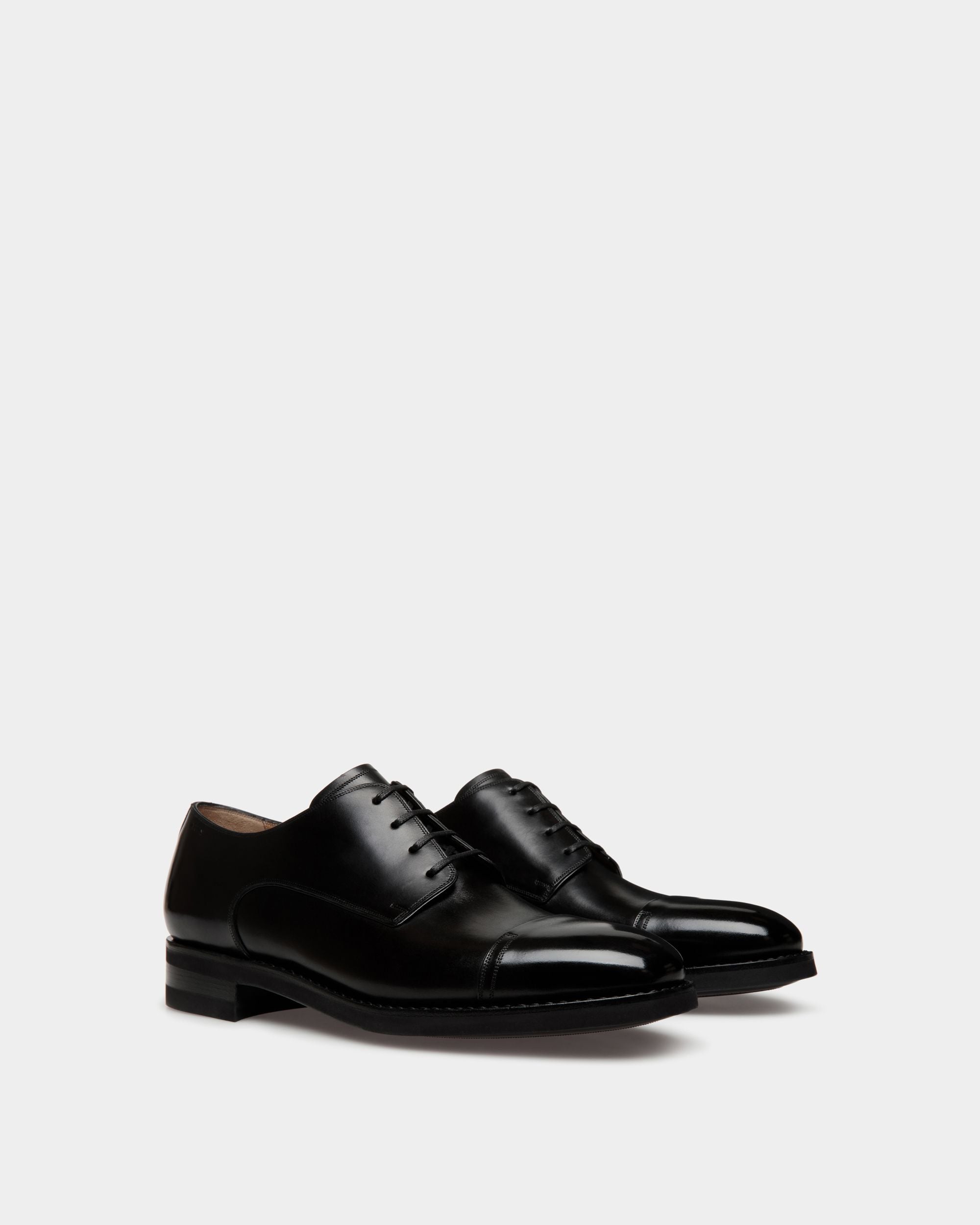 Derby Un Scribe En Cuir Noir - Homme - Bally - 02