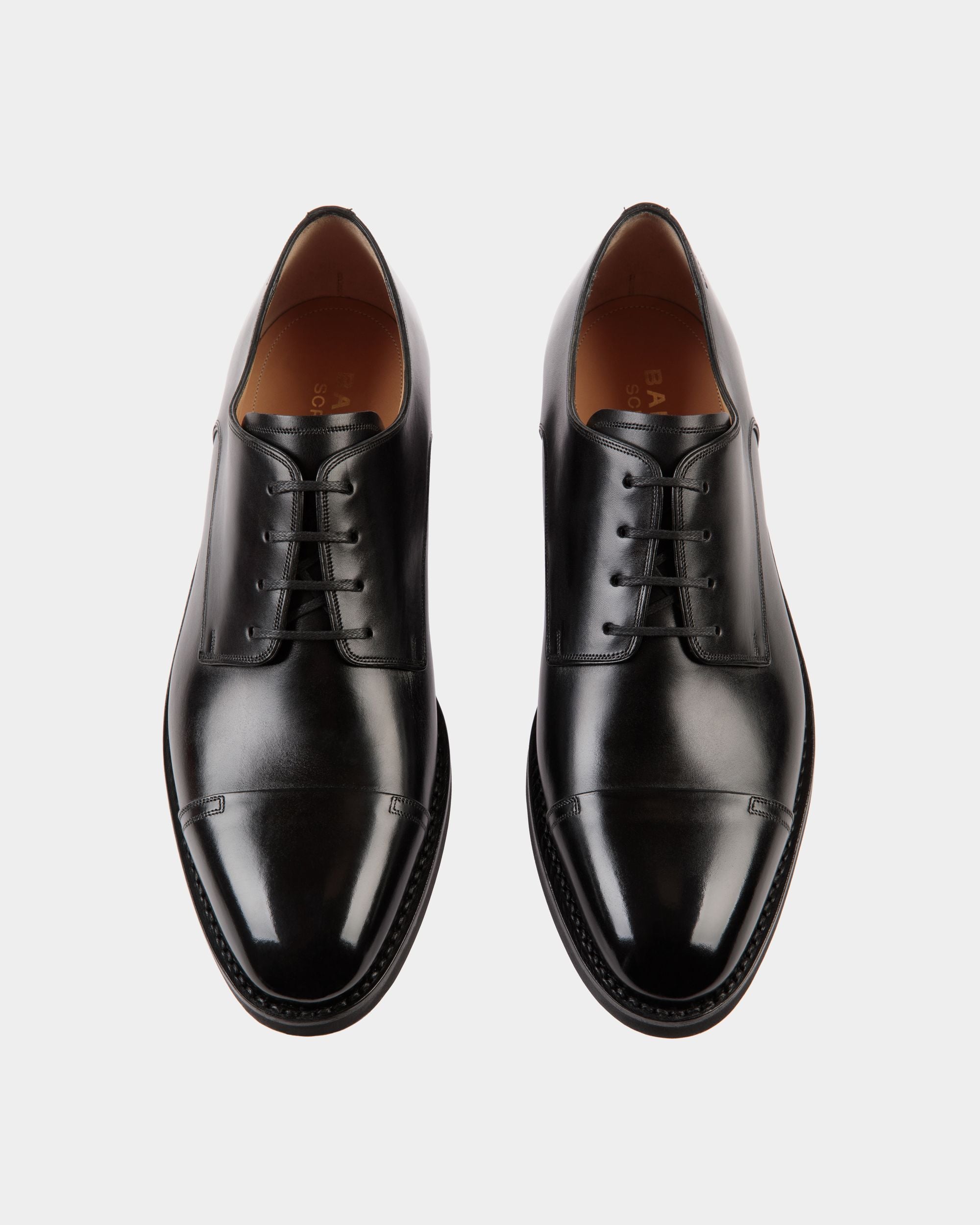 Derby Un Scribe En Cuir Noir - Homme - Bally - 04