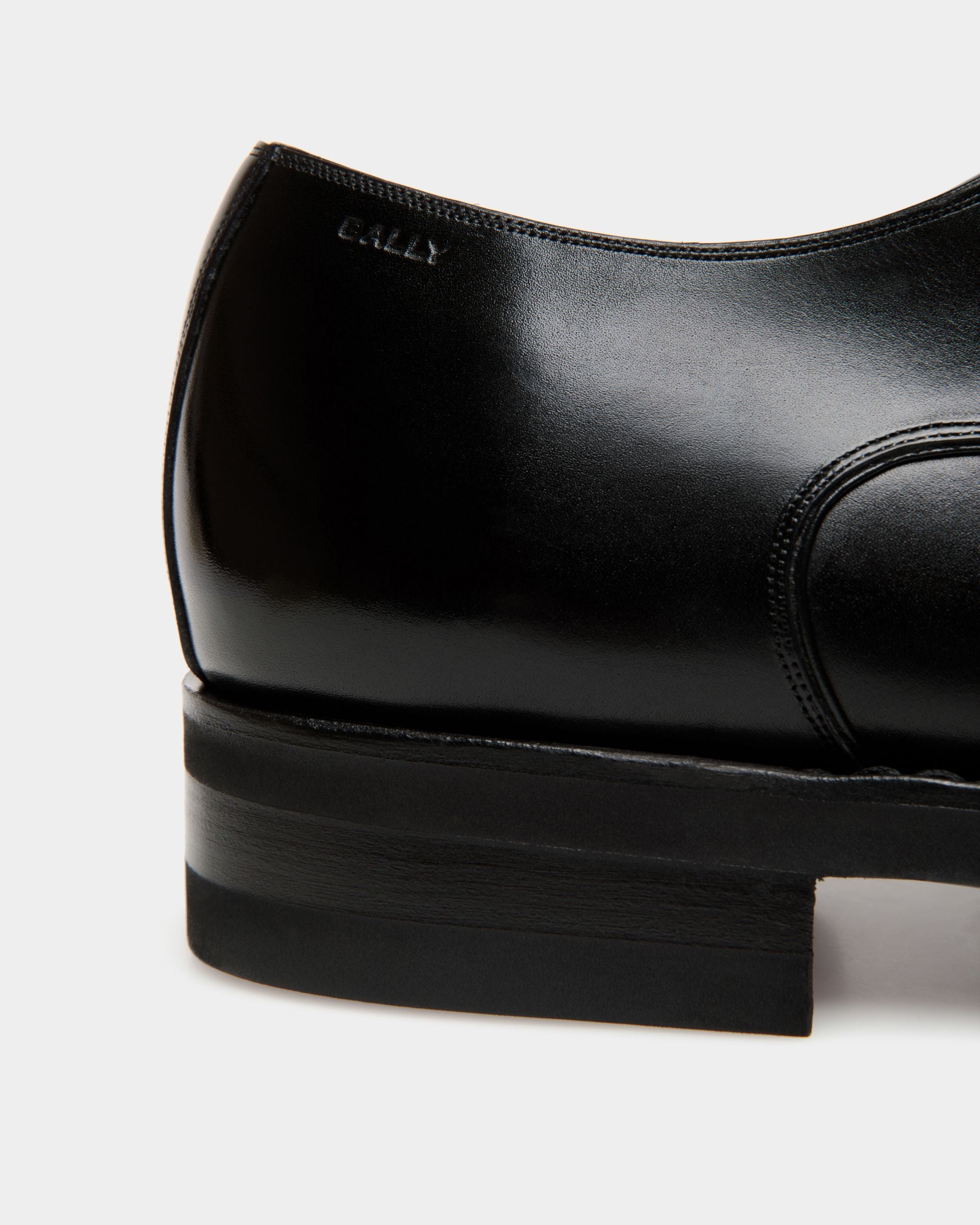 Derby Un Scribe En Cuir Noir - Homme - Bally - 06