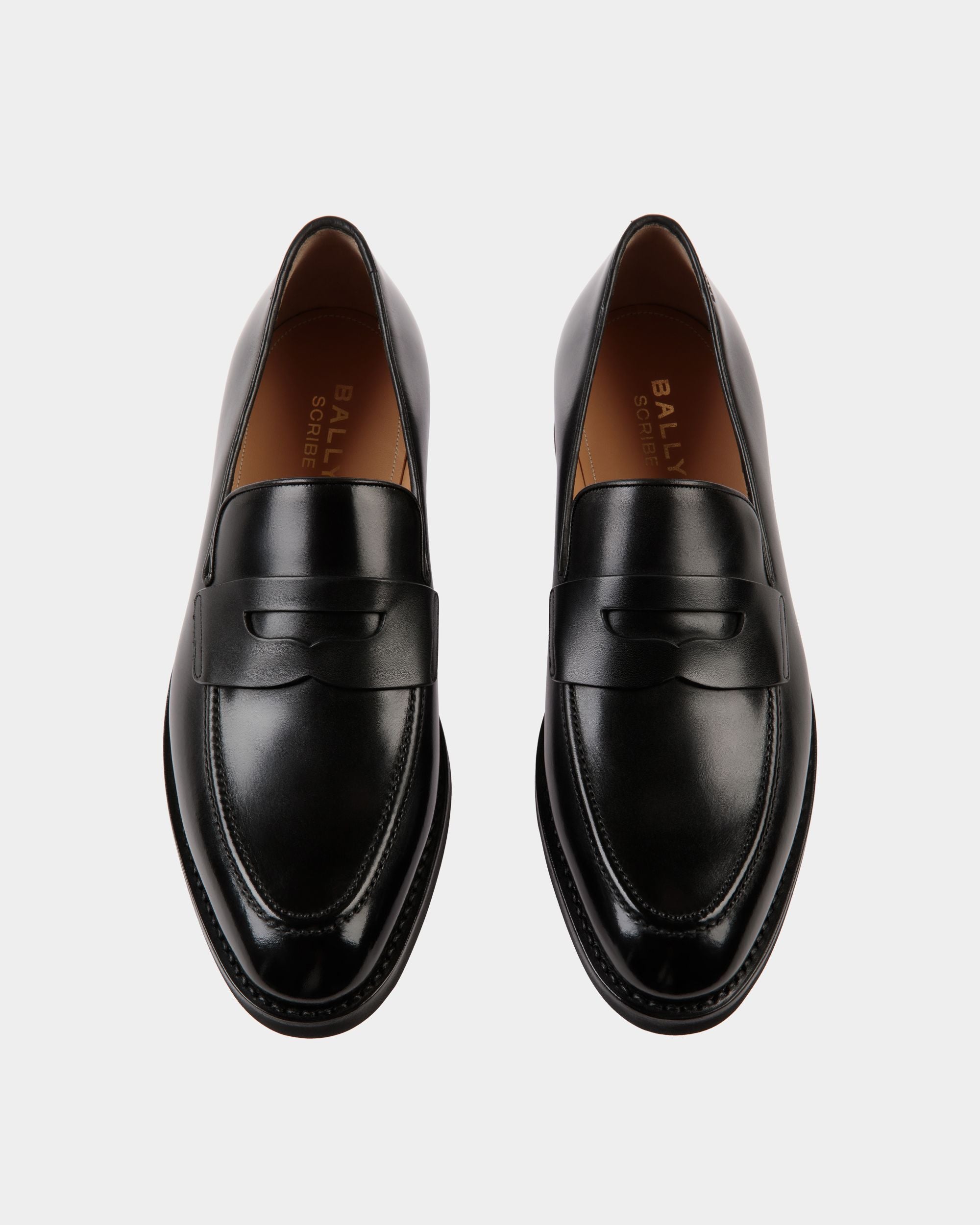 Mocassin Scribe Un En Cuir Noir - Homme - Bally - 04