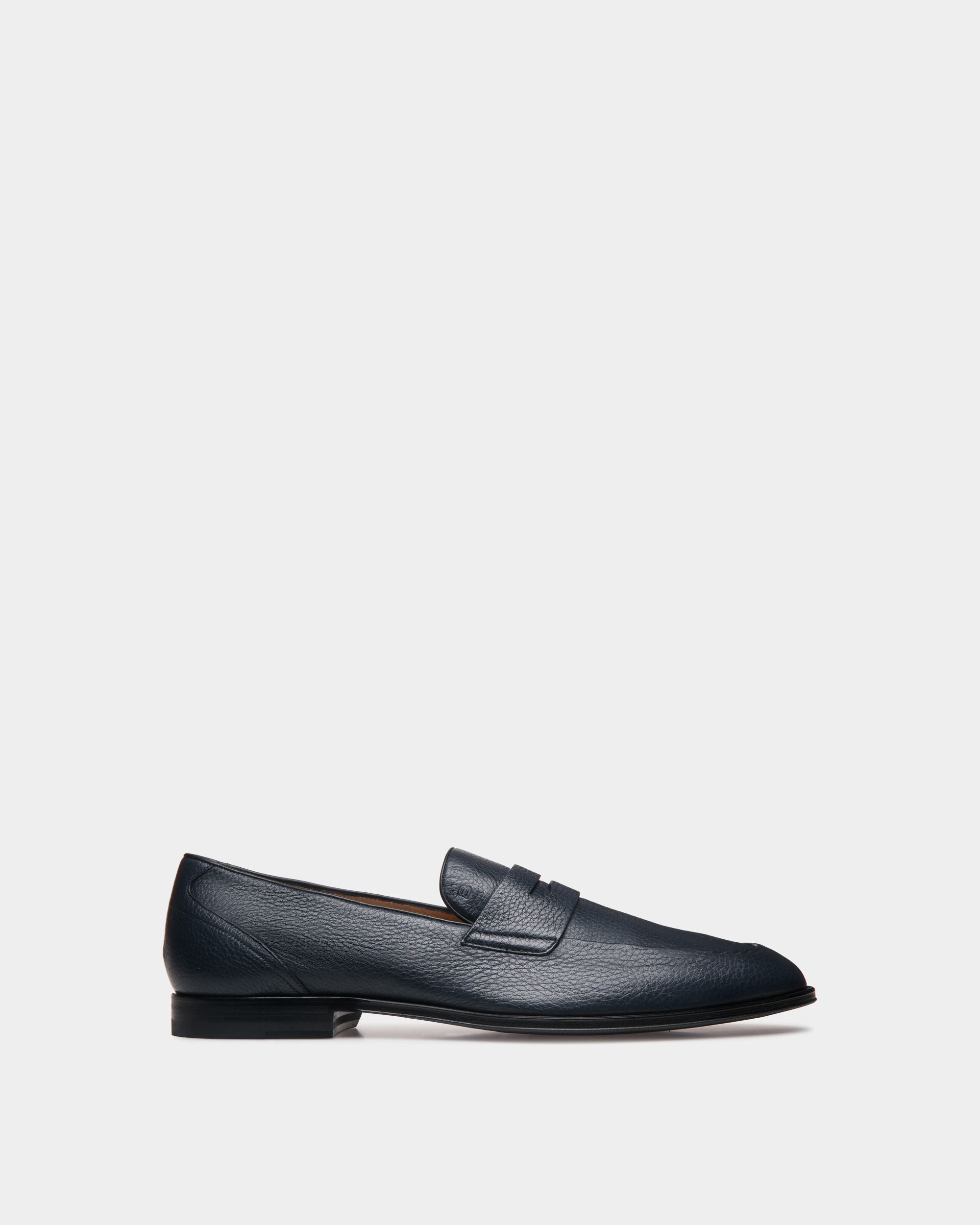 Mocassin Westminster En Cuir De Cerf Navy Blue - Homme - Bally - 01