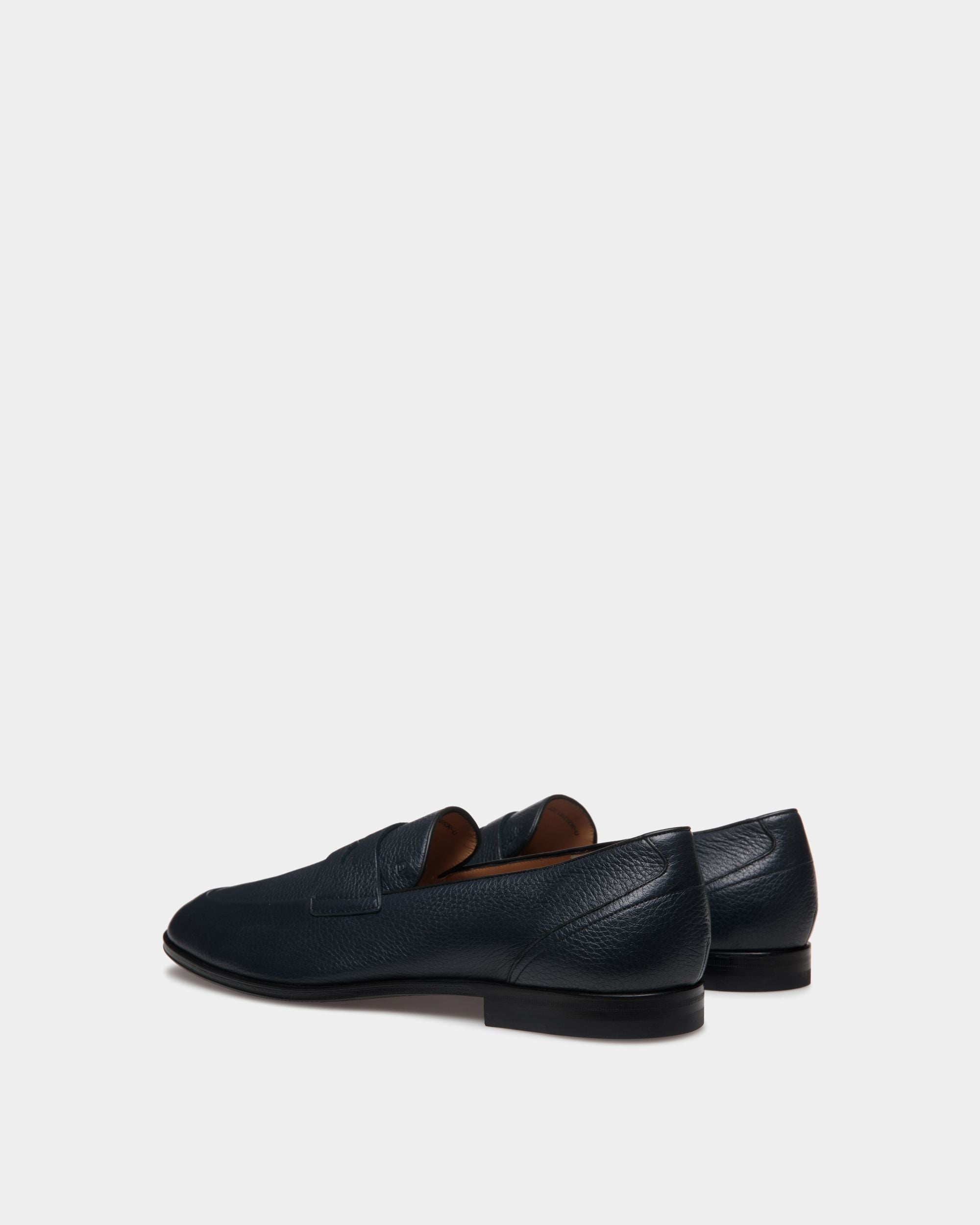 Mocassin Westminster En Cuir De Cerf Navy Blue - Homme - Bally - 04