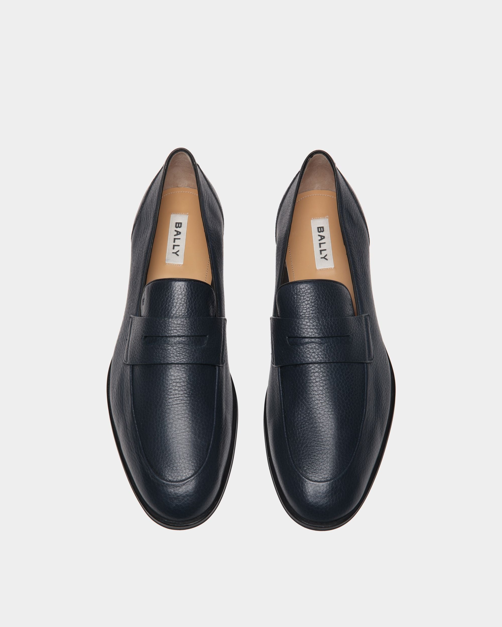 Mocassin Westminster En Cuir De Cerf Navy Blue - Homme - Bally - 05