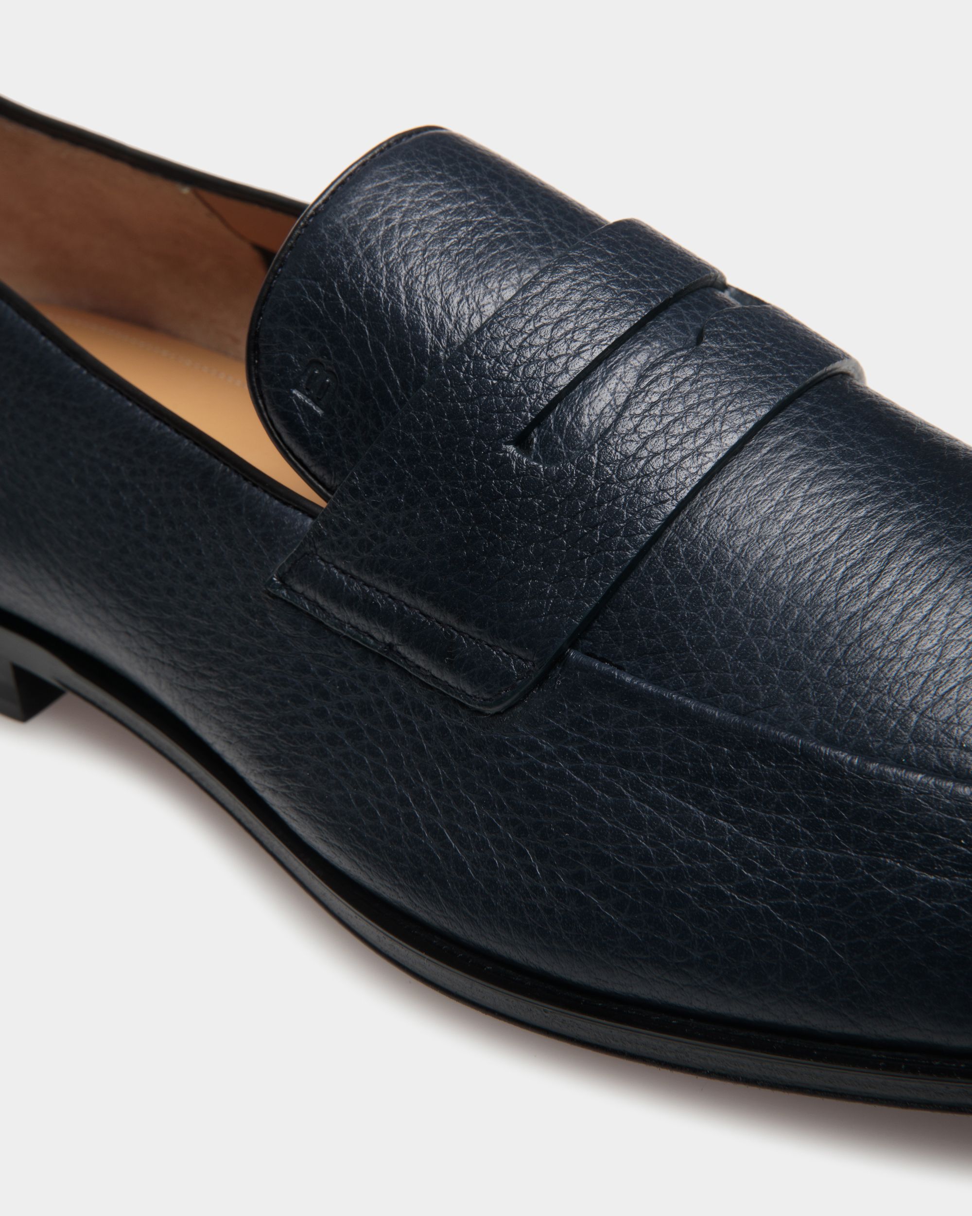 Mocassin Westminster En Cuir De Cerf Navy Blue - Homme - Bally - 06