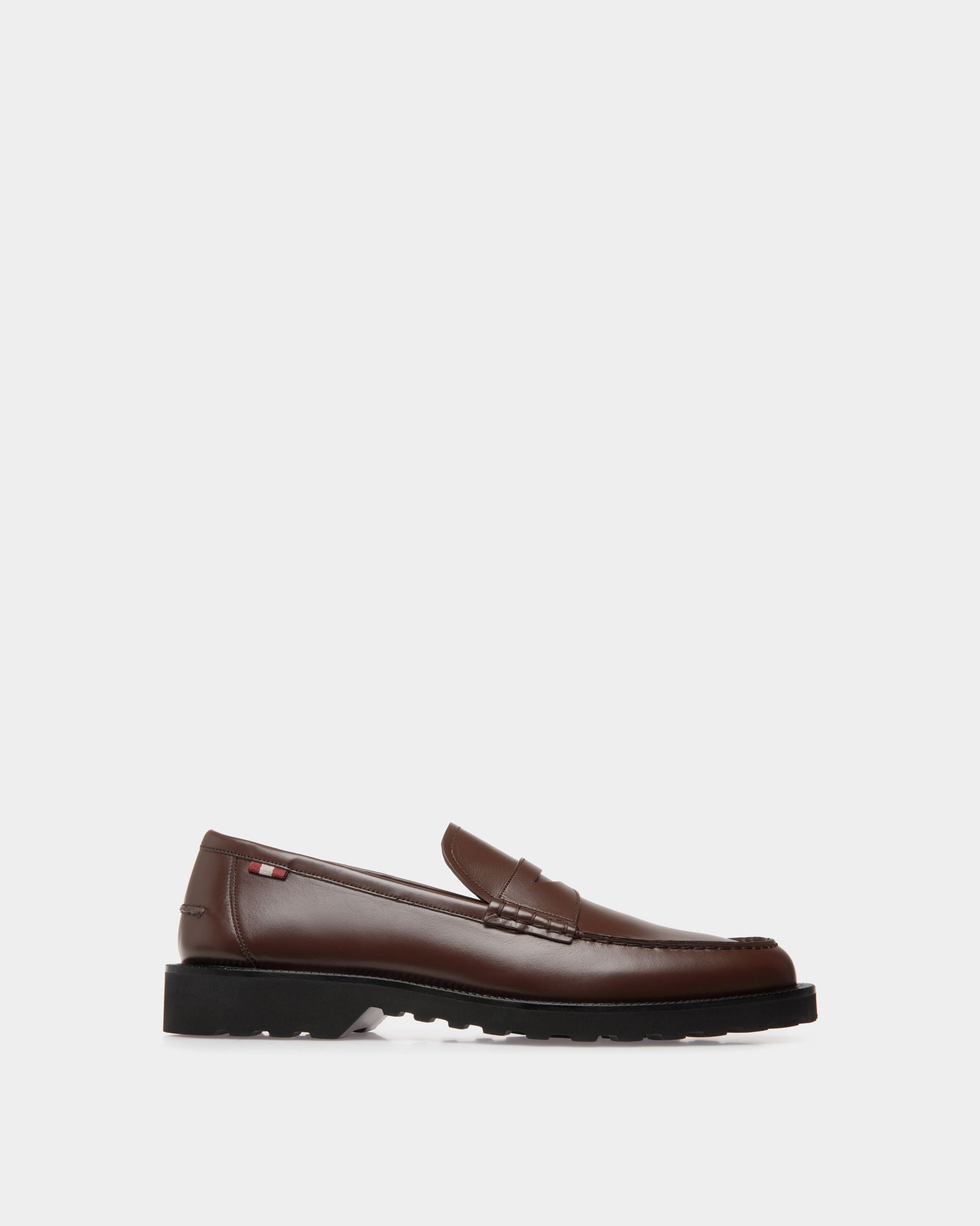 Mocassin En Cuir Marron - Homme - Bally - 01
