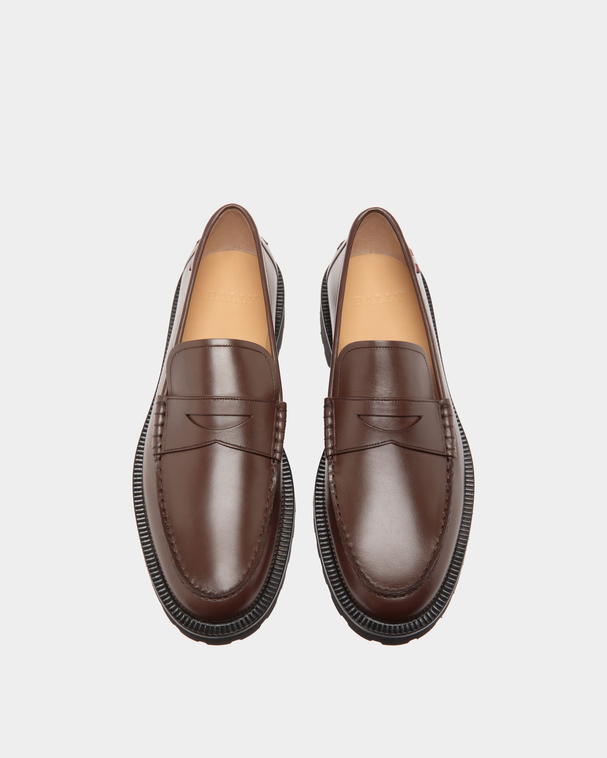Mocassin En Cuir Marron - Homme - Bally - 04