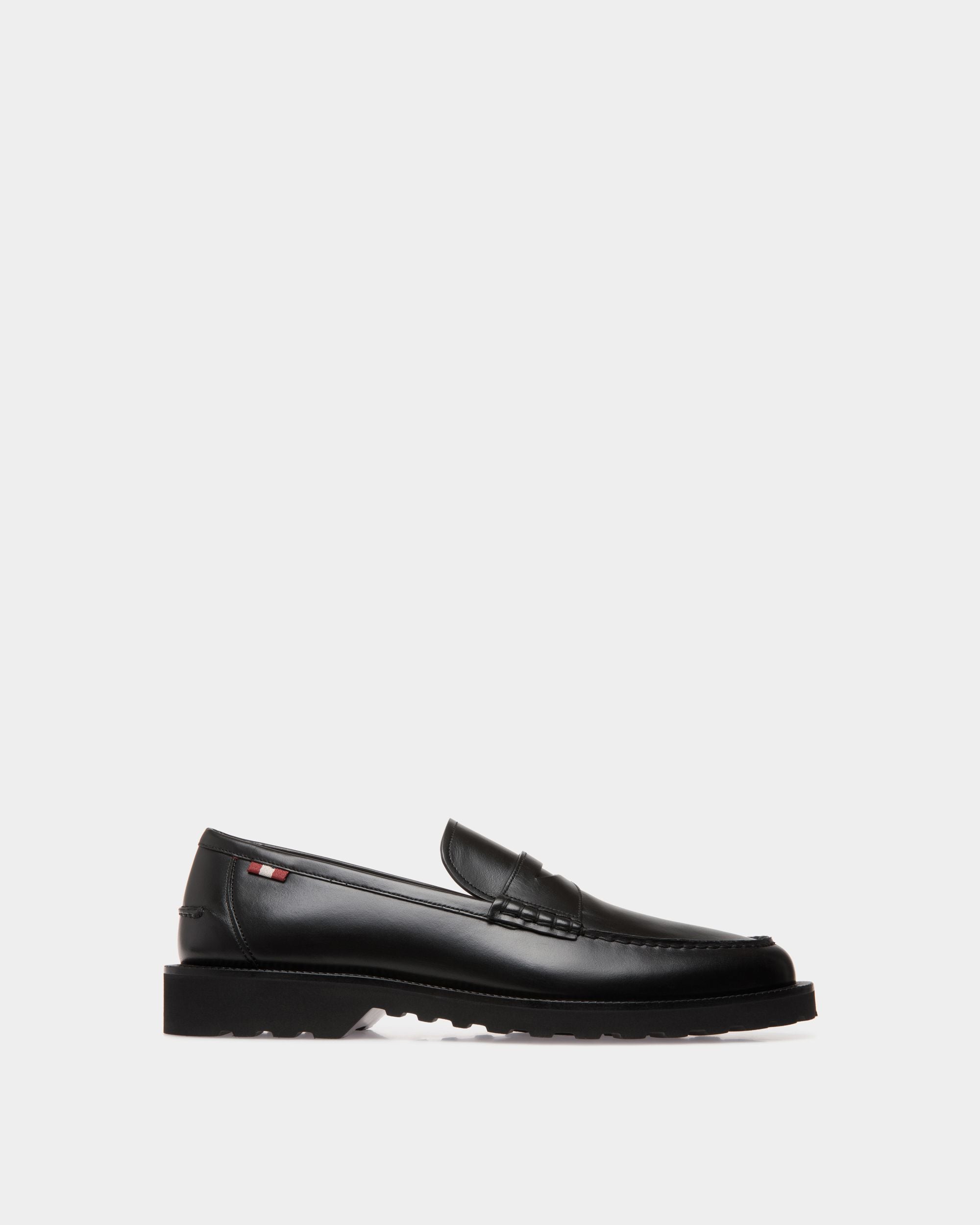 Mocassin En Cuir Noir - Homme - Bally - 01