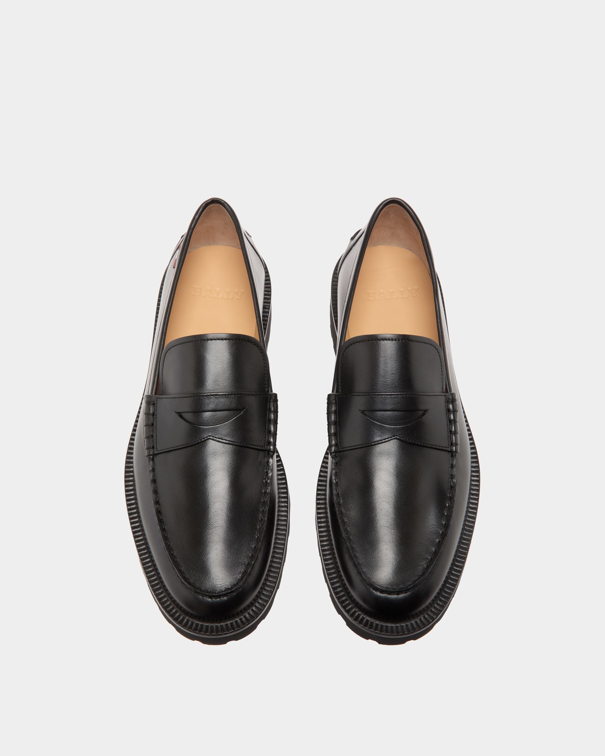 Mocassin En Cuir Noir - Homme - Bally - 04