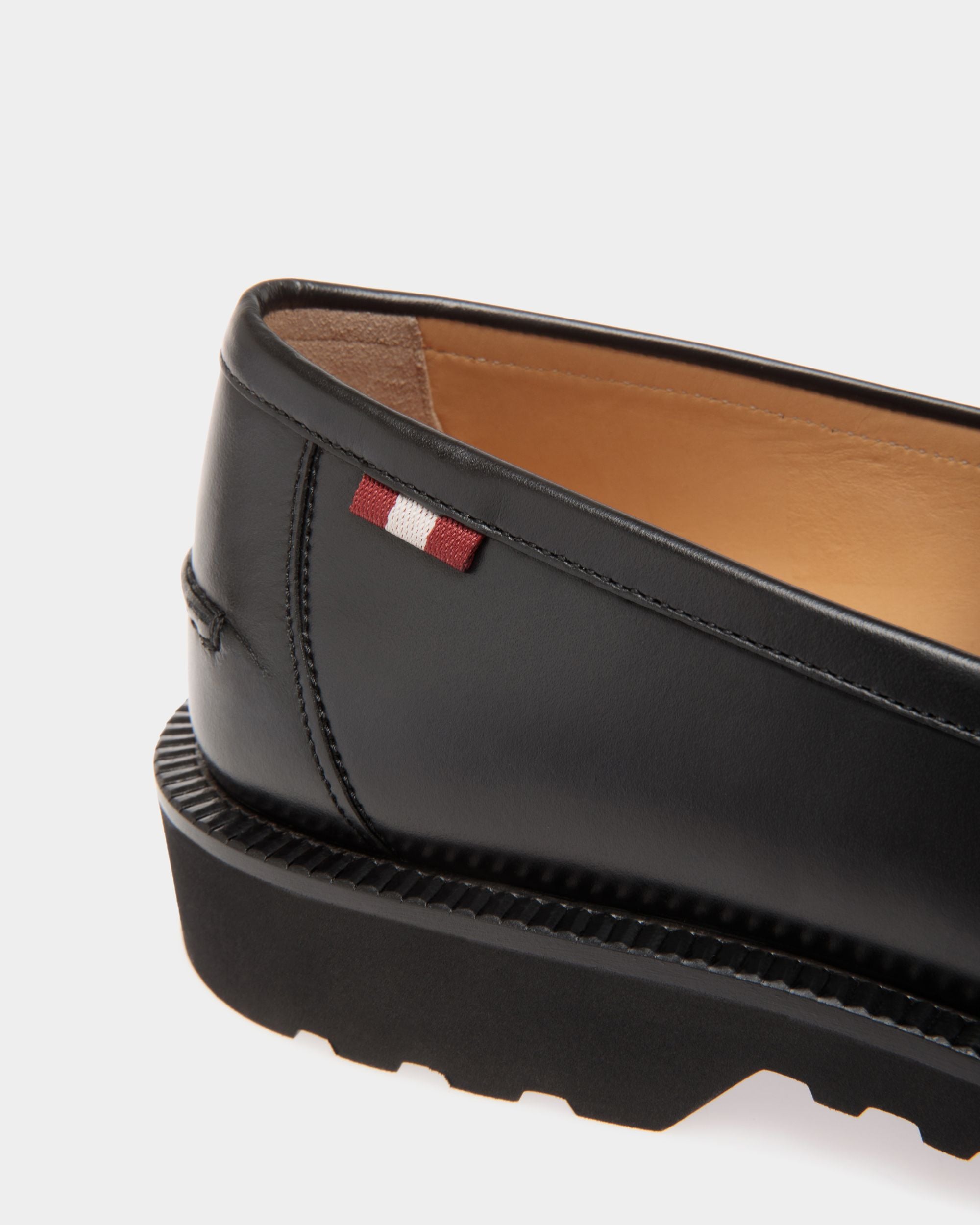 Mocassin En Cuir Noir - Homme - Bally - 05