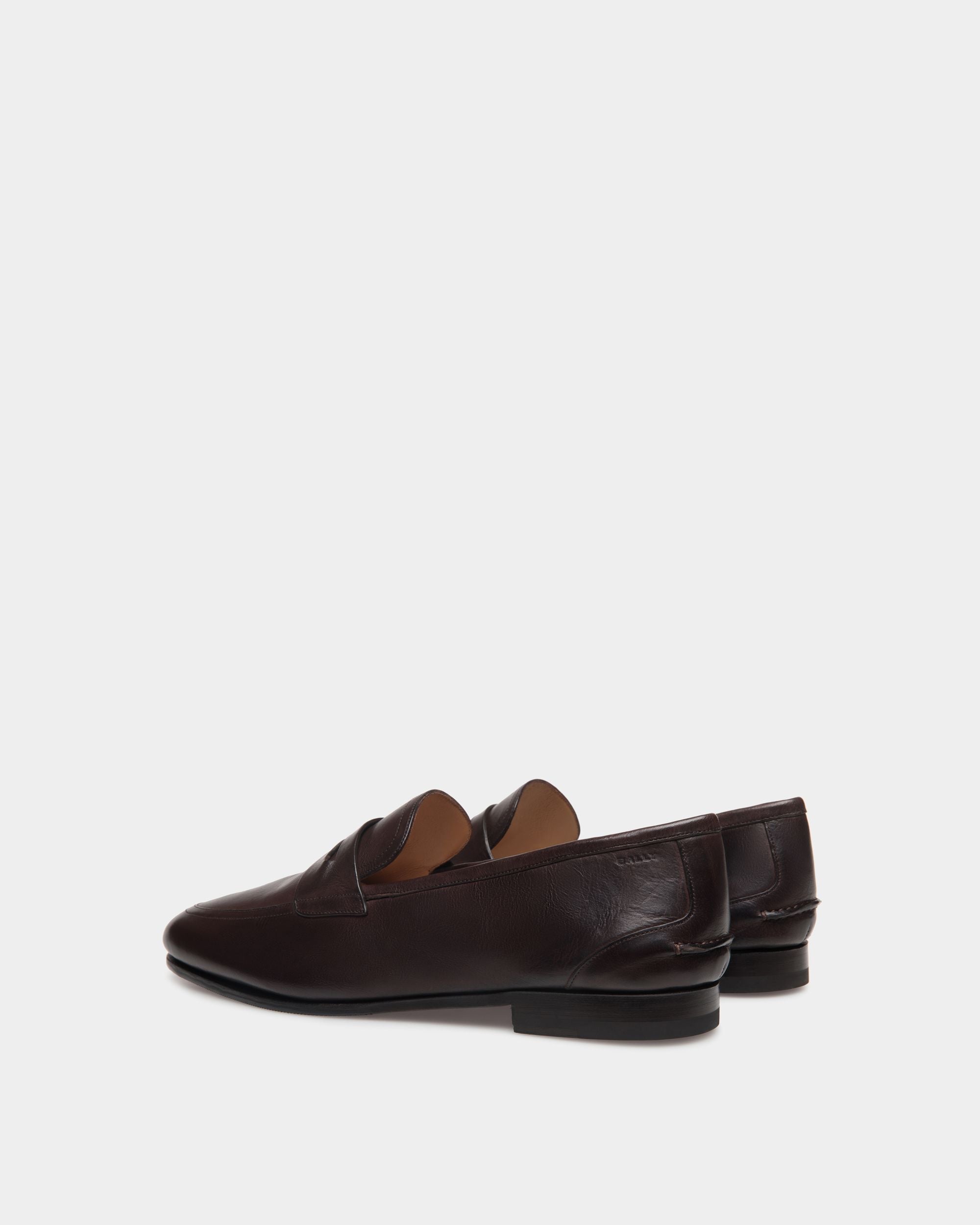 Mocassin Plume En Cuir Ebano - Homme - Bally - 04