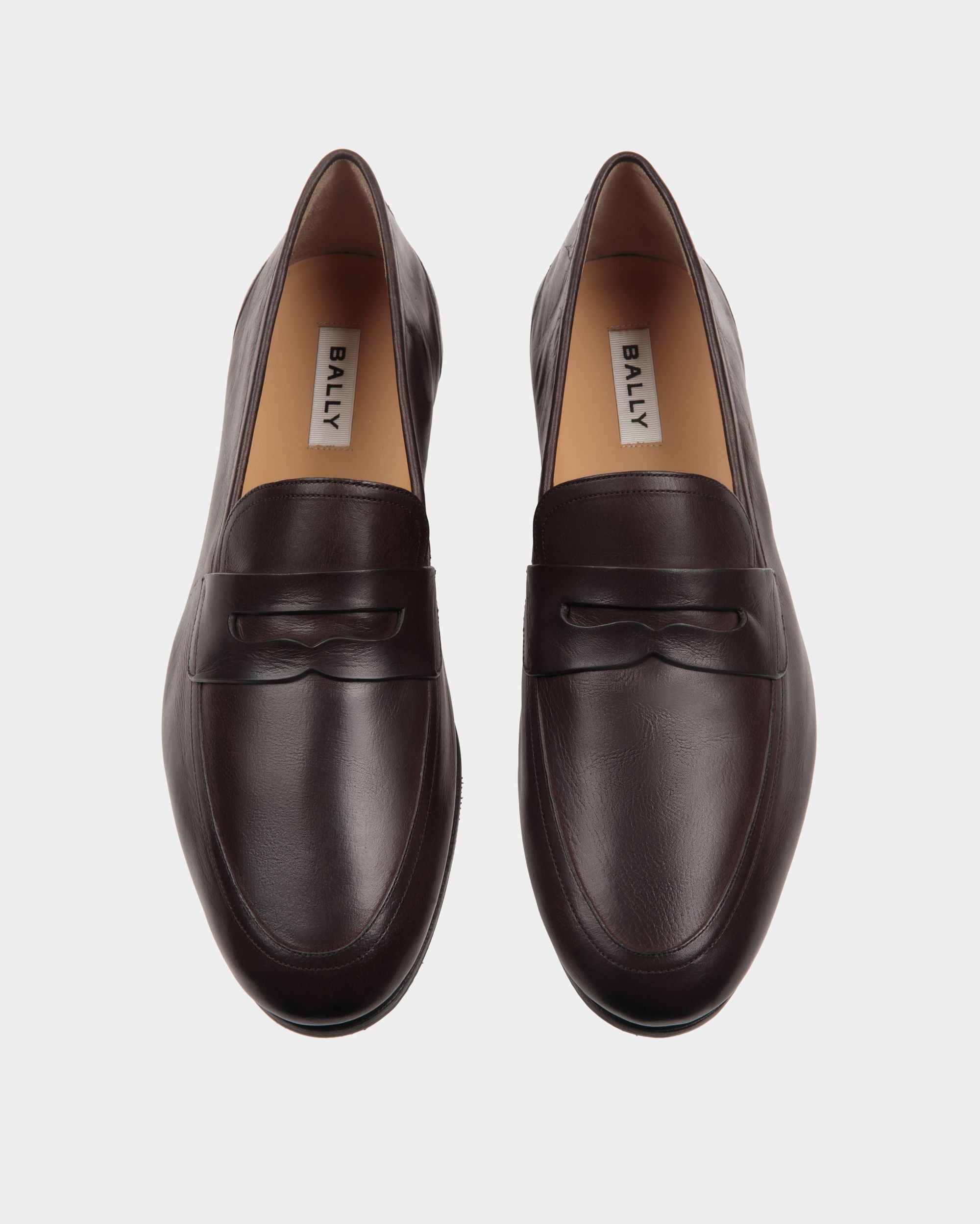 Mocassin Plume En Cuir Ebano - Homme - Bally - 05