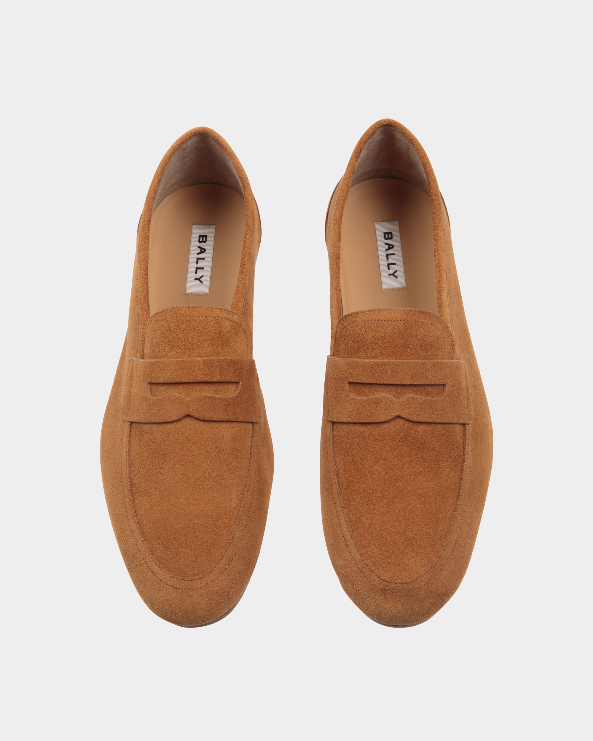 Mocassin Plume En Daim Marron - Homme - Bally - 05