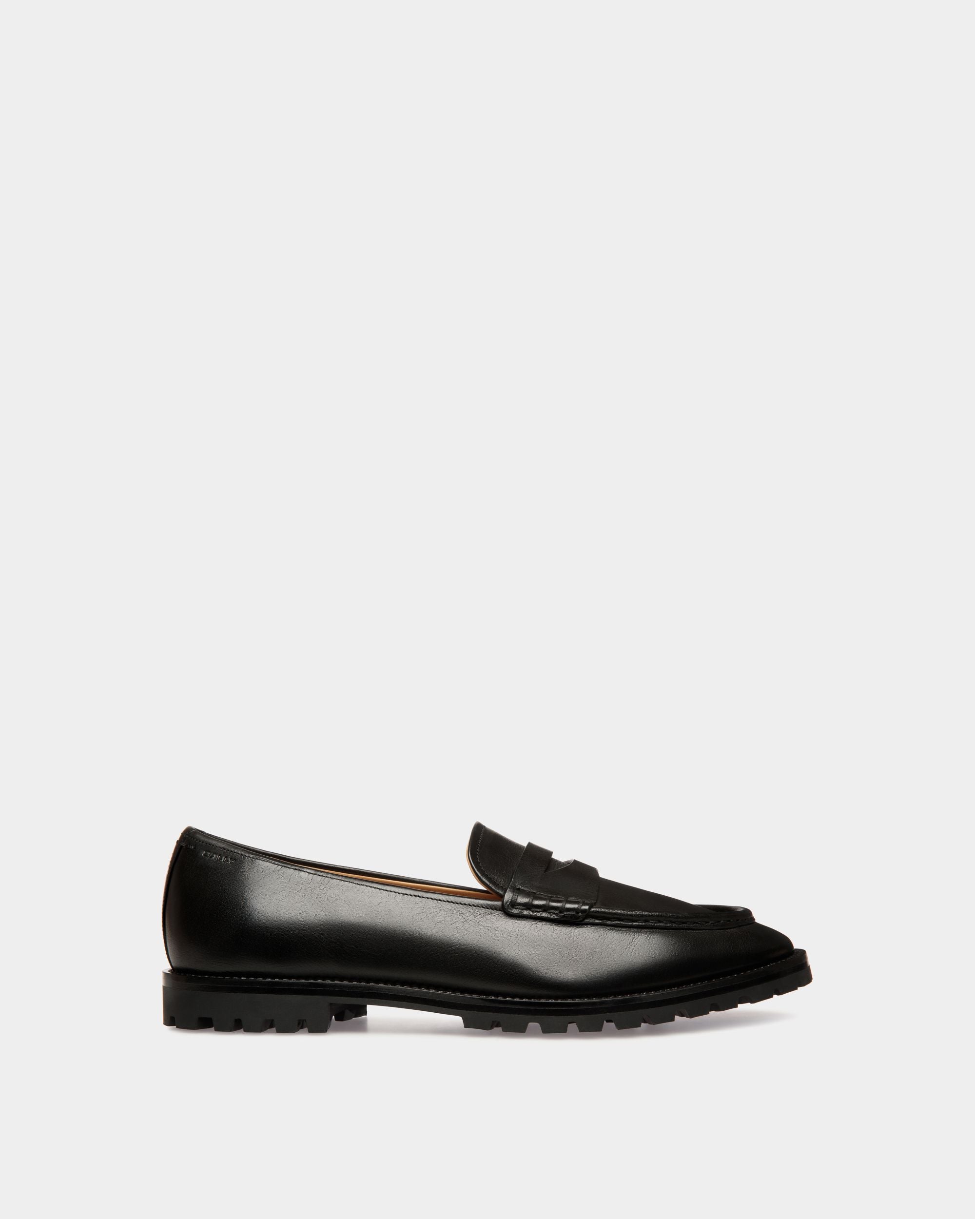Mocassin Solaria En Cuir Noir - Homme - Bally - 01