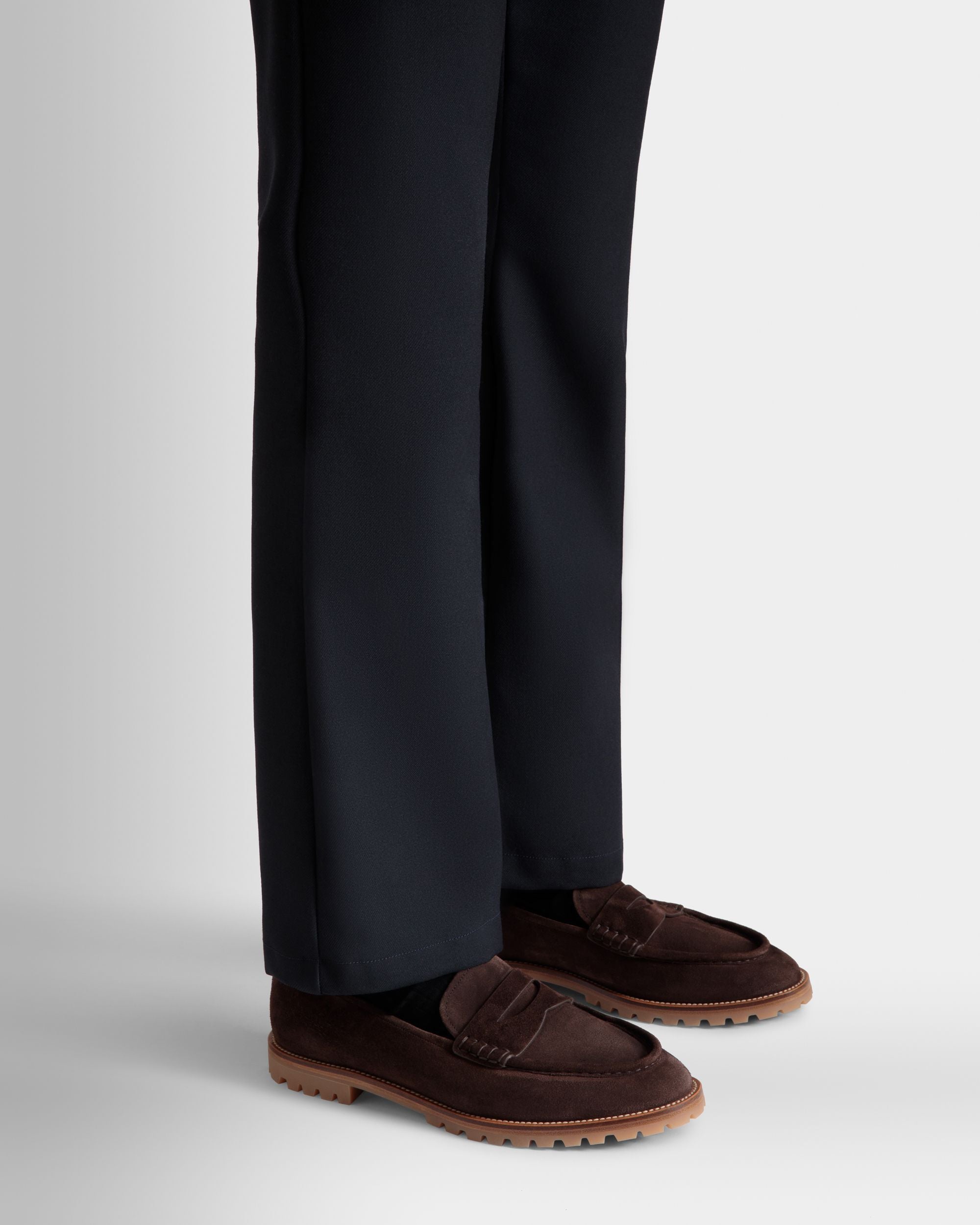 Mocassin Solaria En Daim Ebano - Homme - Bally - 02