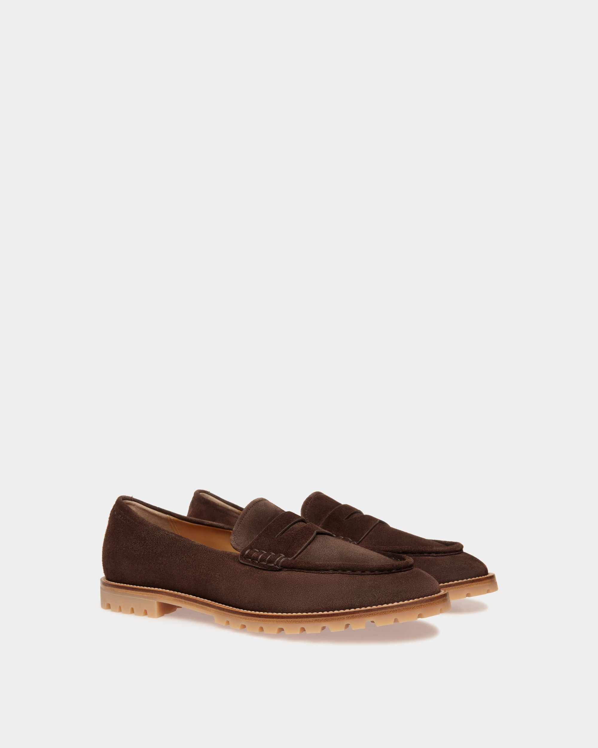 Mocassin Solaria En Daim Ebano - Homme - Bally - 03