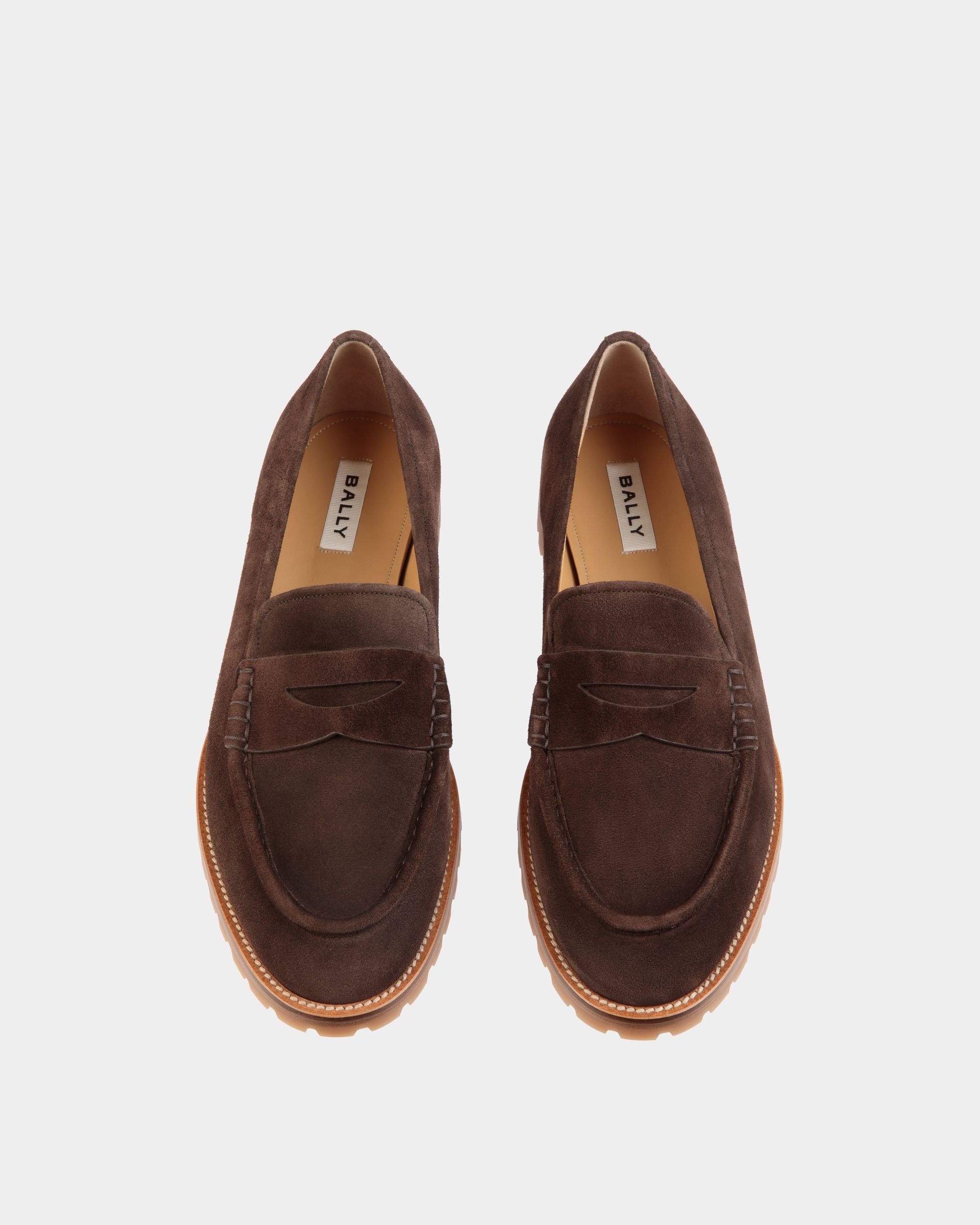 Mocassin Solaria En Daim Ebano - Homme - Bally - 05