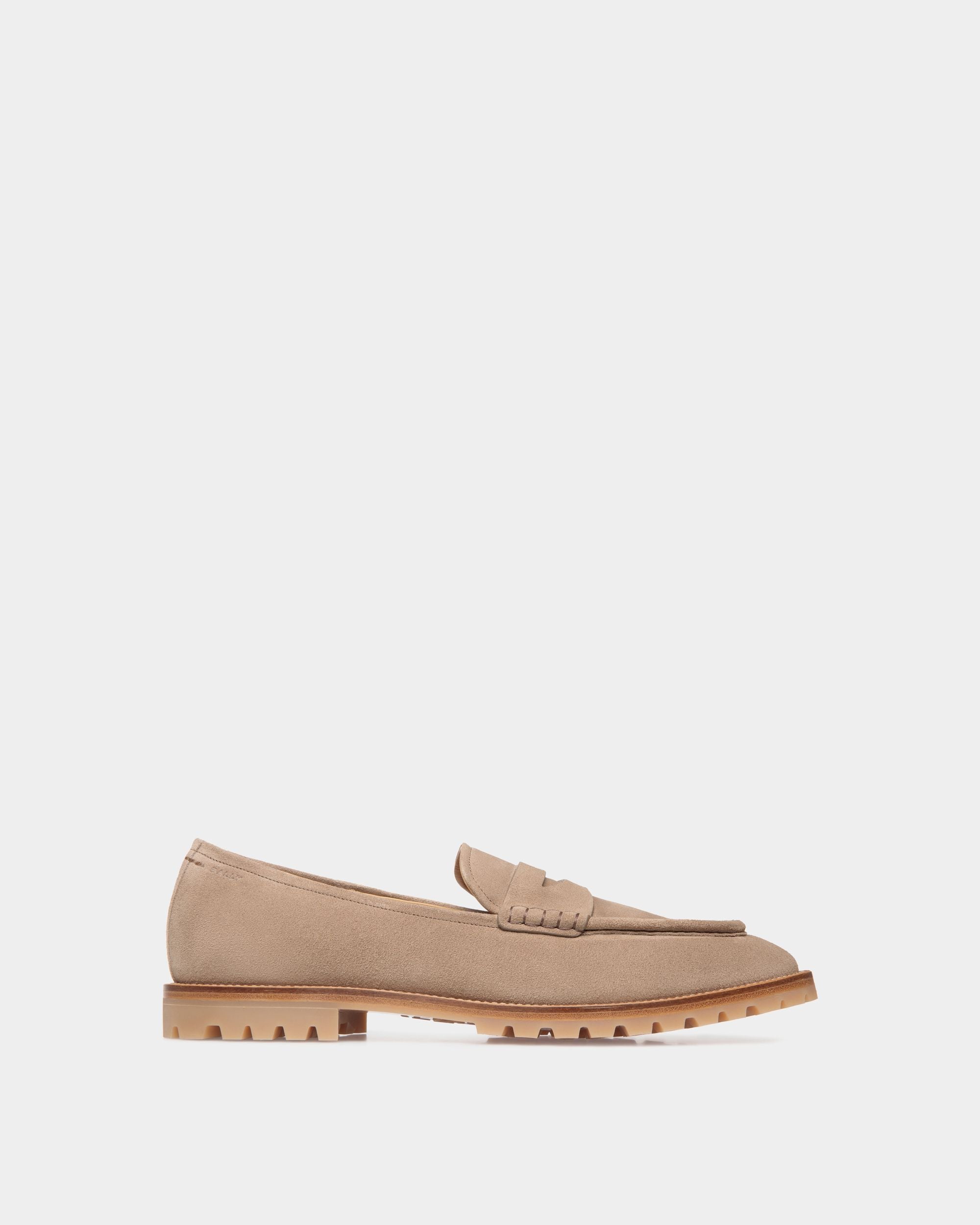 Mocassin Solaria En Daim Taupe - Homme - Bally - 01