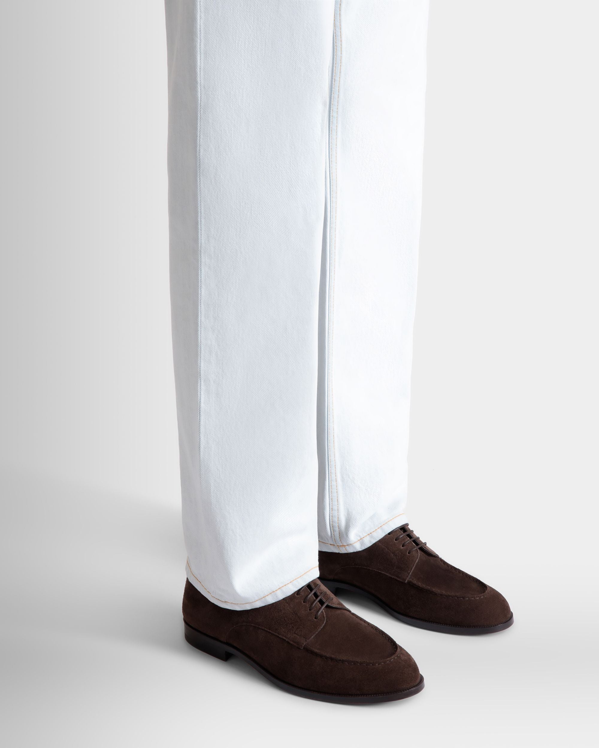 Derby Carl En Daim Ebano - Homme - Bally - 02