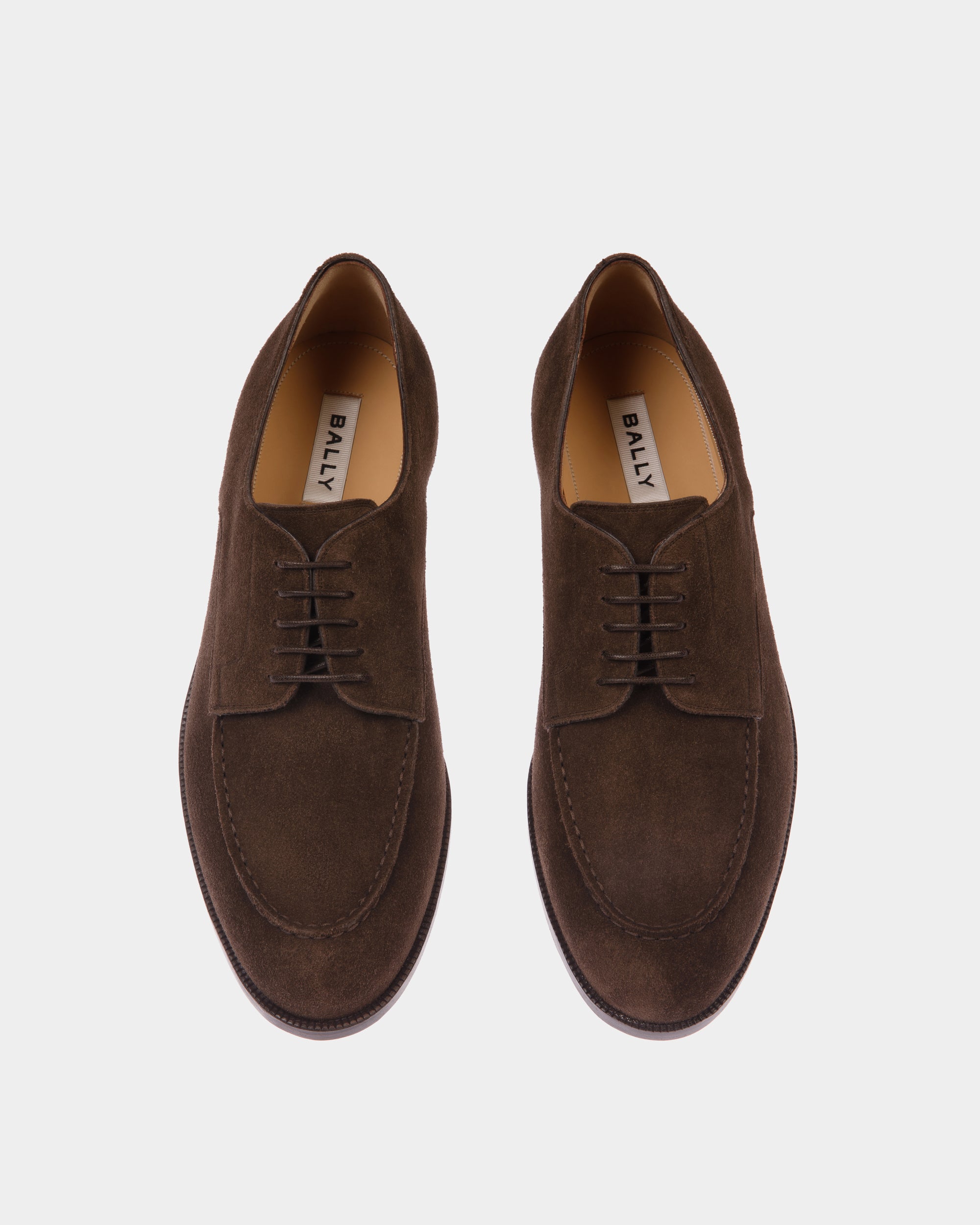 Derby Carl En Daim Ebano - Homme - Bally - 05