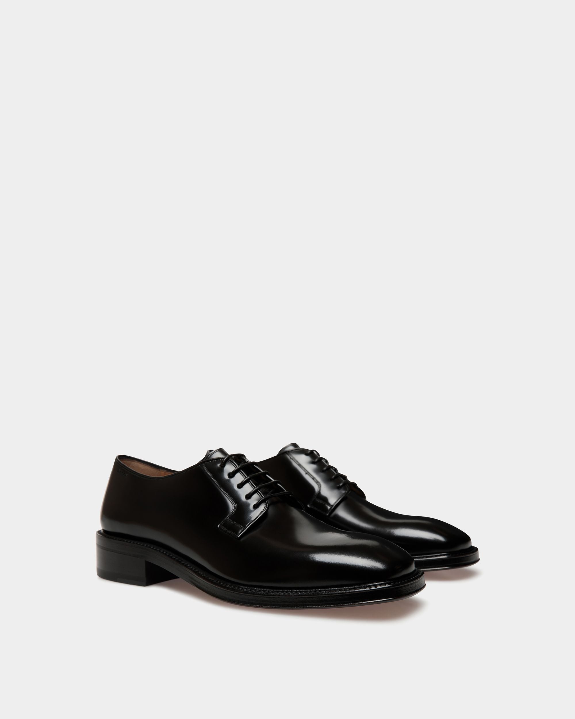 Derby Sockel En Cuir Noir - Homme - Bally - 03