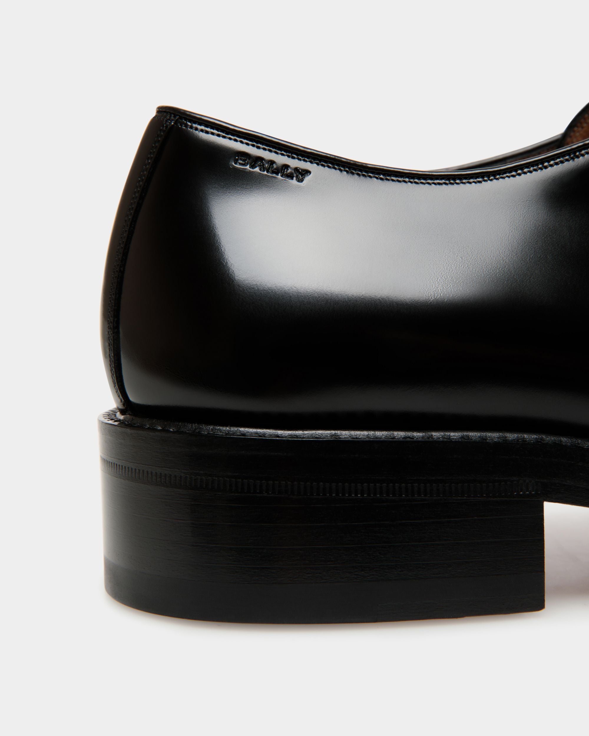 Derby Sockel En Cuir Noir - Homme - Bally - 06