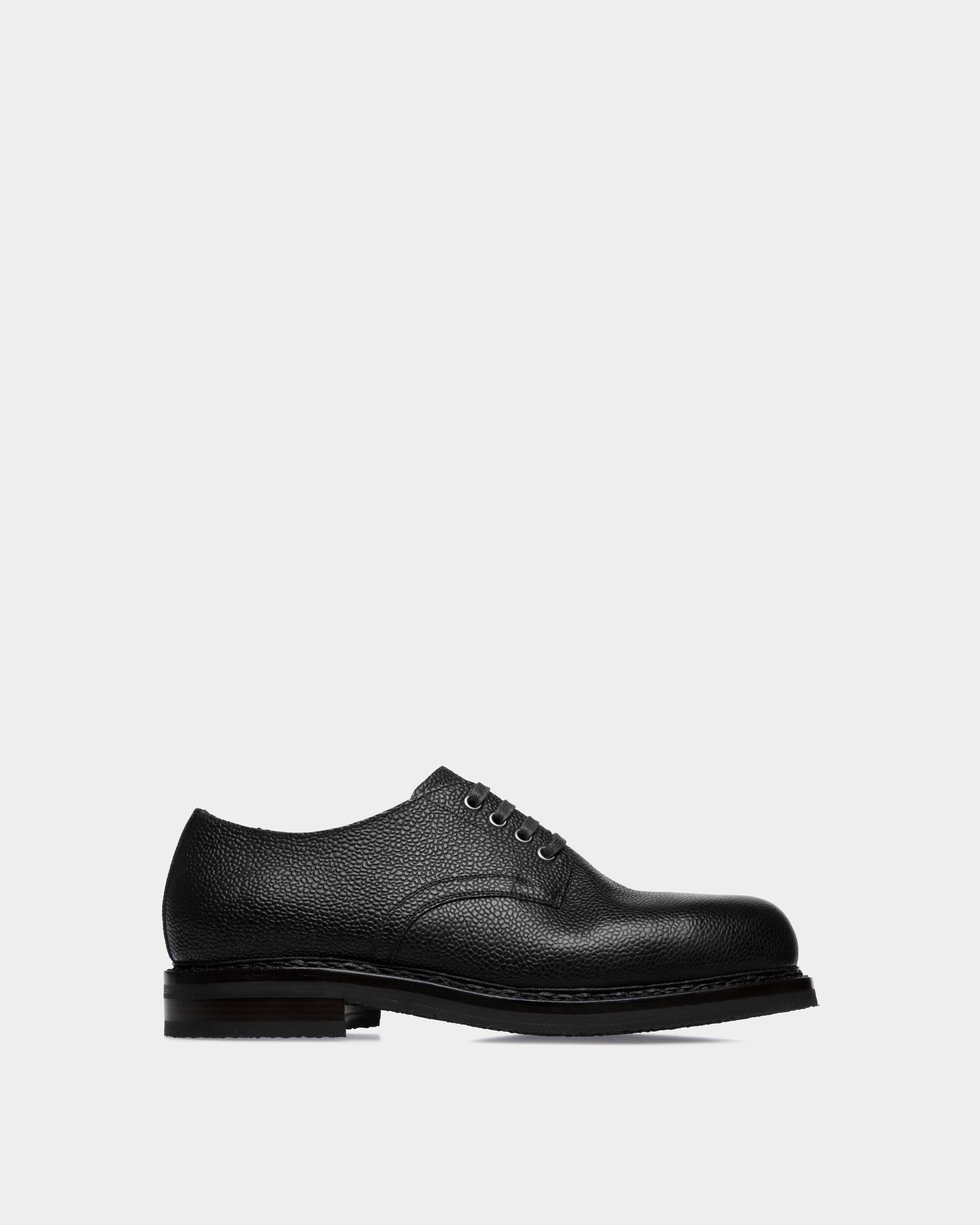 Derby Norwelt En Cuir Grainé Noir - Homme - Bally - 01