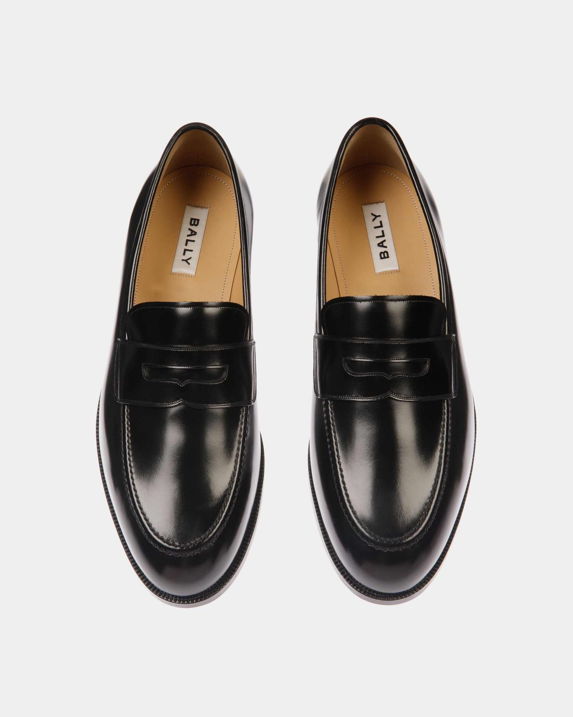 Mocassin Carl En Cuir Noir - Homme - Bally - 04