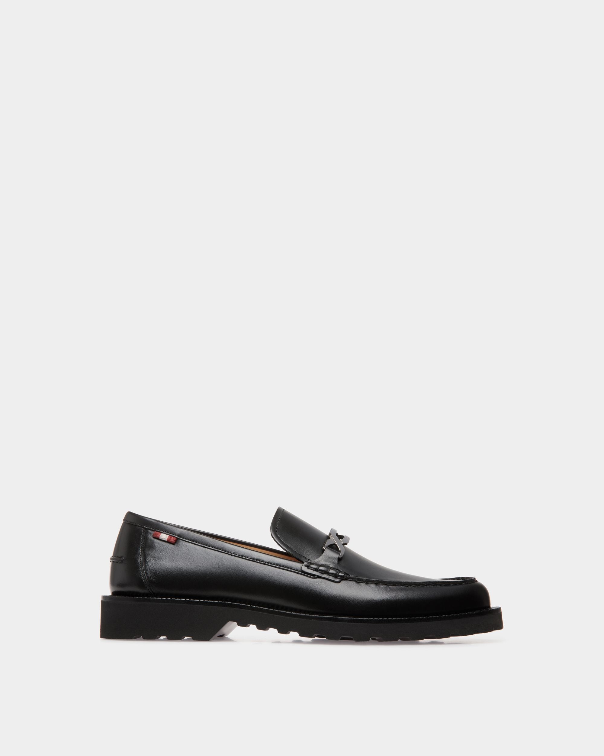 Mocassin En Cuir Noir - Homme - Bally - 01