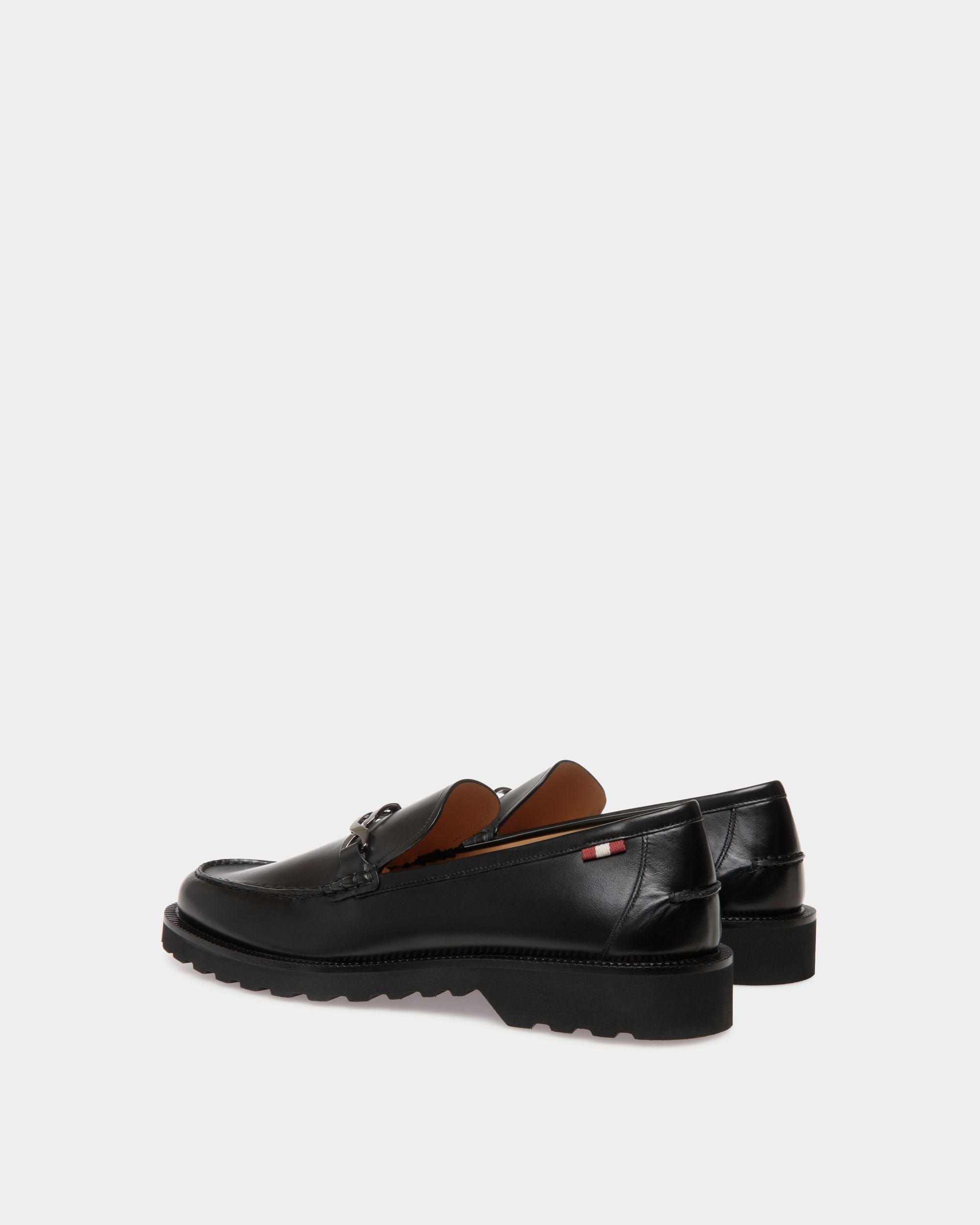 Mocassin En Cuir Noir - Homme - Bally - 03
