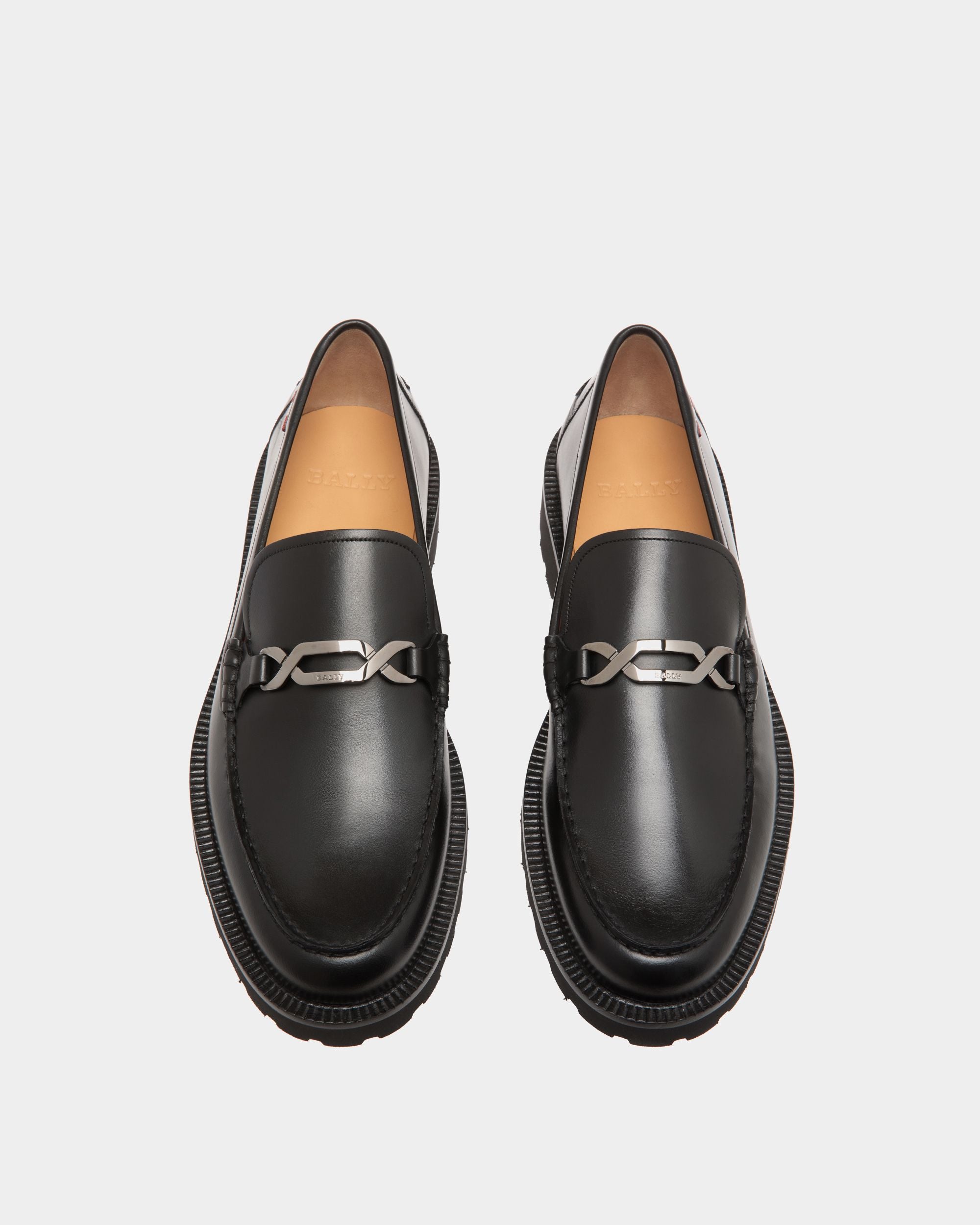 Mocassin En Cuir Noir - Homme - Bally - 04
