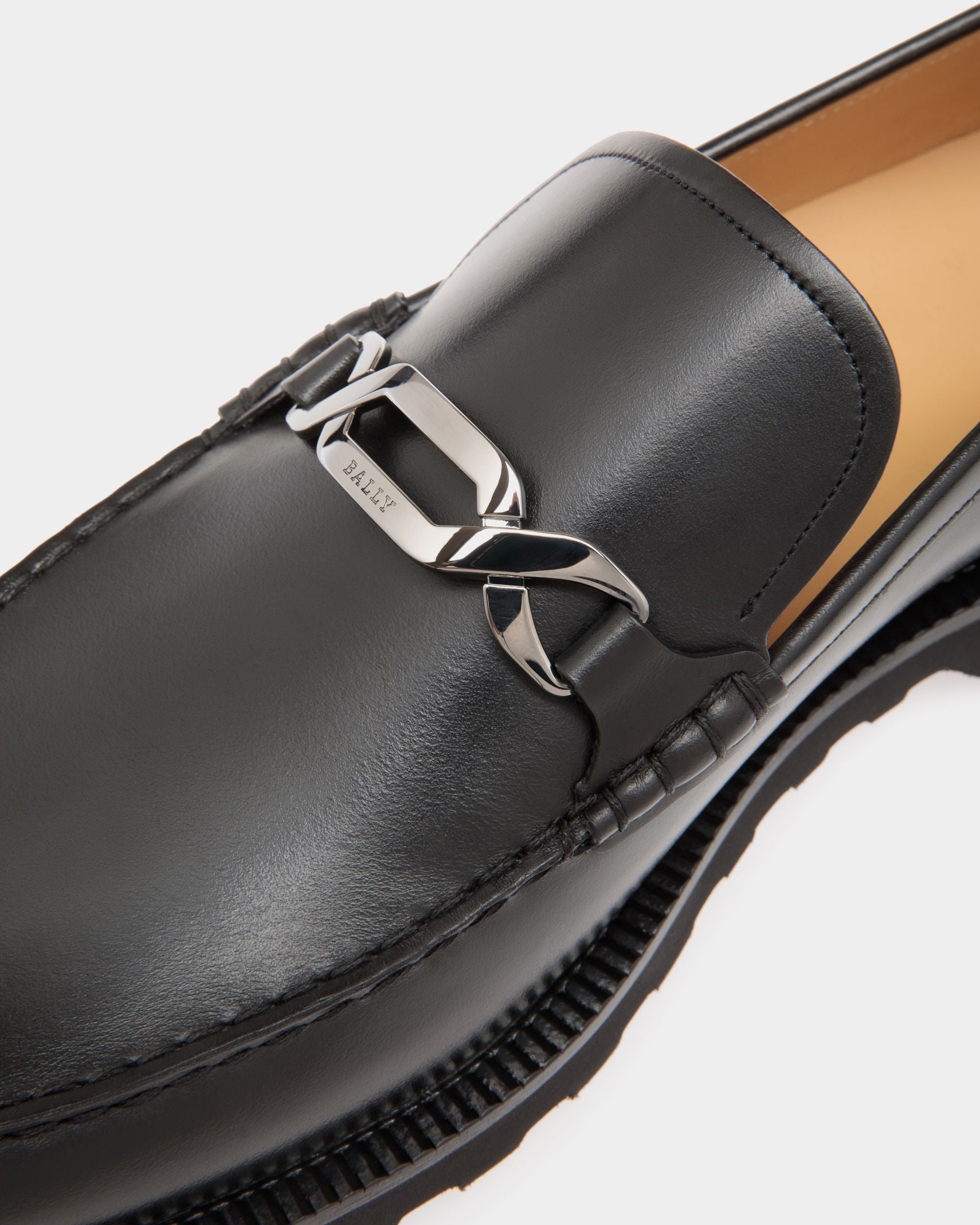 Mocassin En Cuir Noir - Homme - Bally - 05