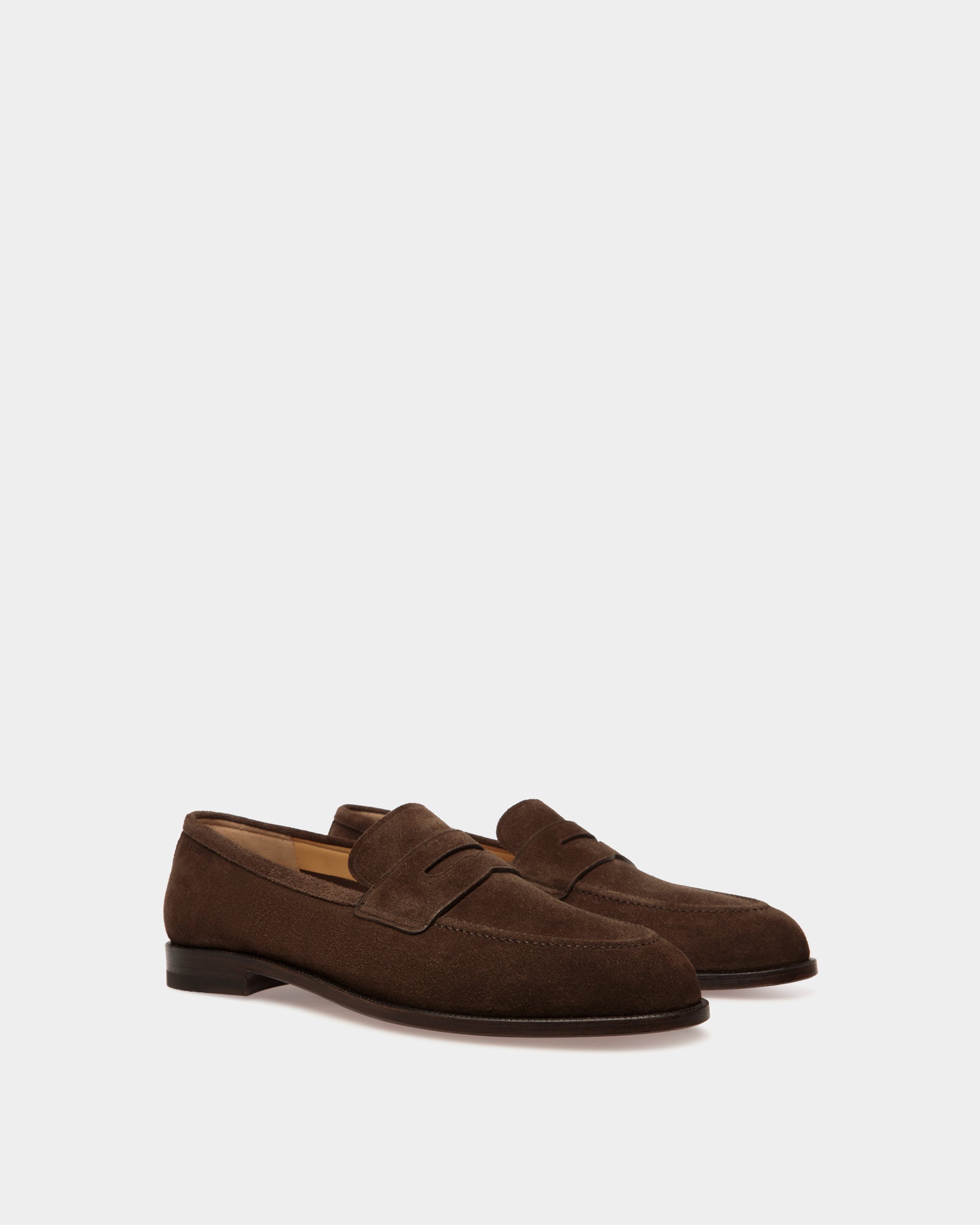 Mocassin Carl En Daim Ebano - Homme - Bally - 02