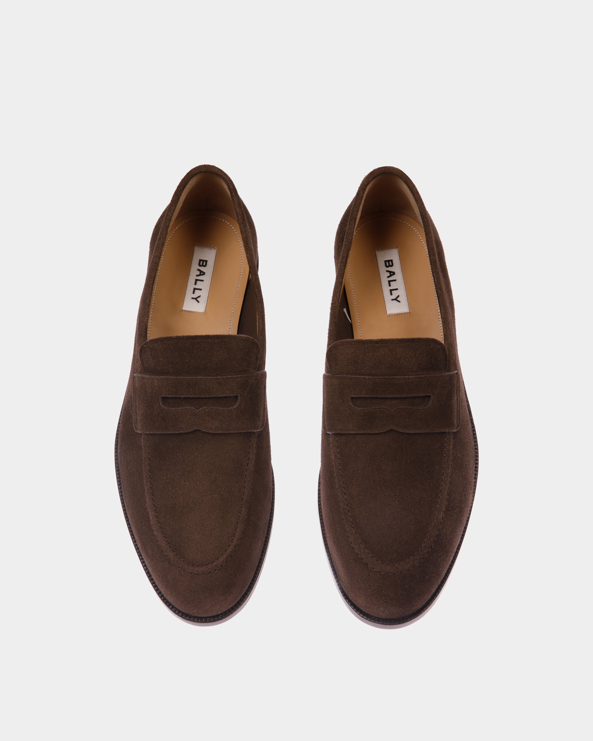 Mocassin Carl En Daim Ebano - Homme - Bally - 04