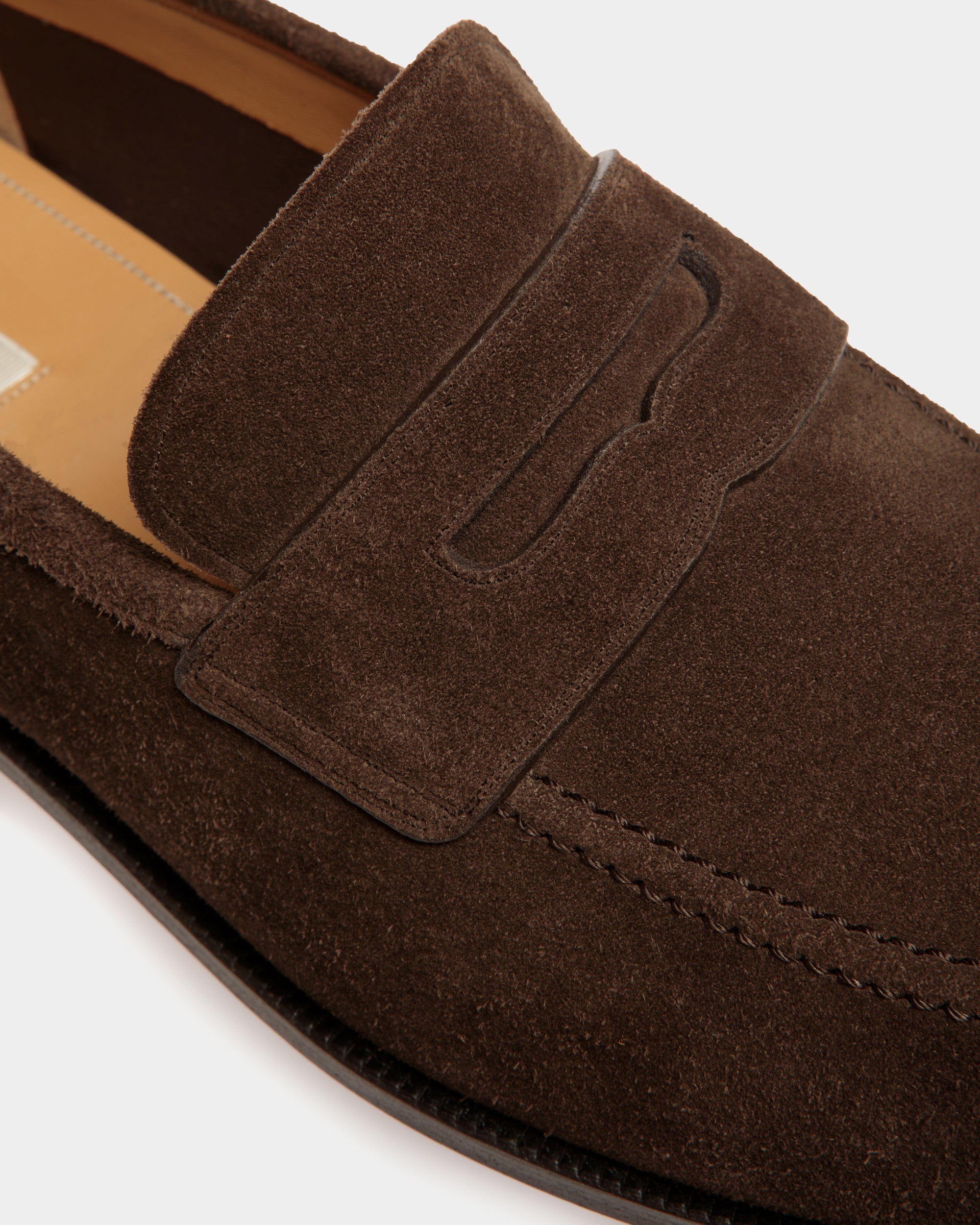 Mocassin Carl En Daim Ebano - Homme - Bally - 05