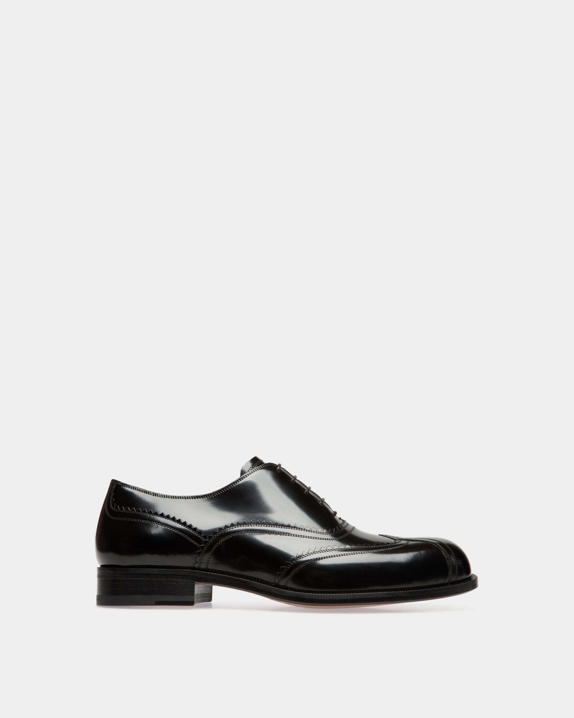 Richelieu Spiegel En Cuir Noir - Homme - Bally - 01
