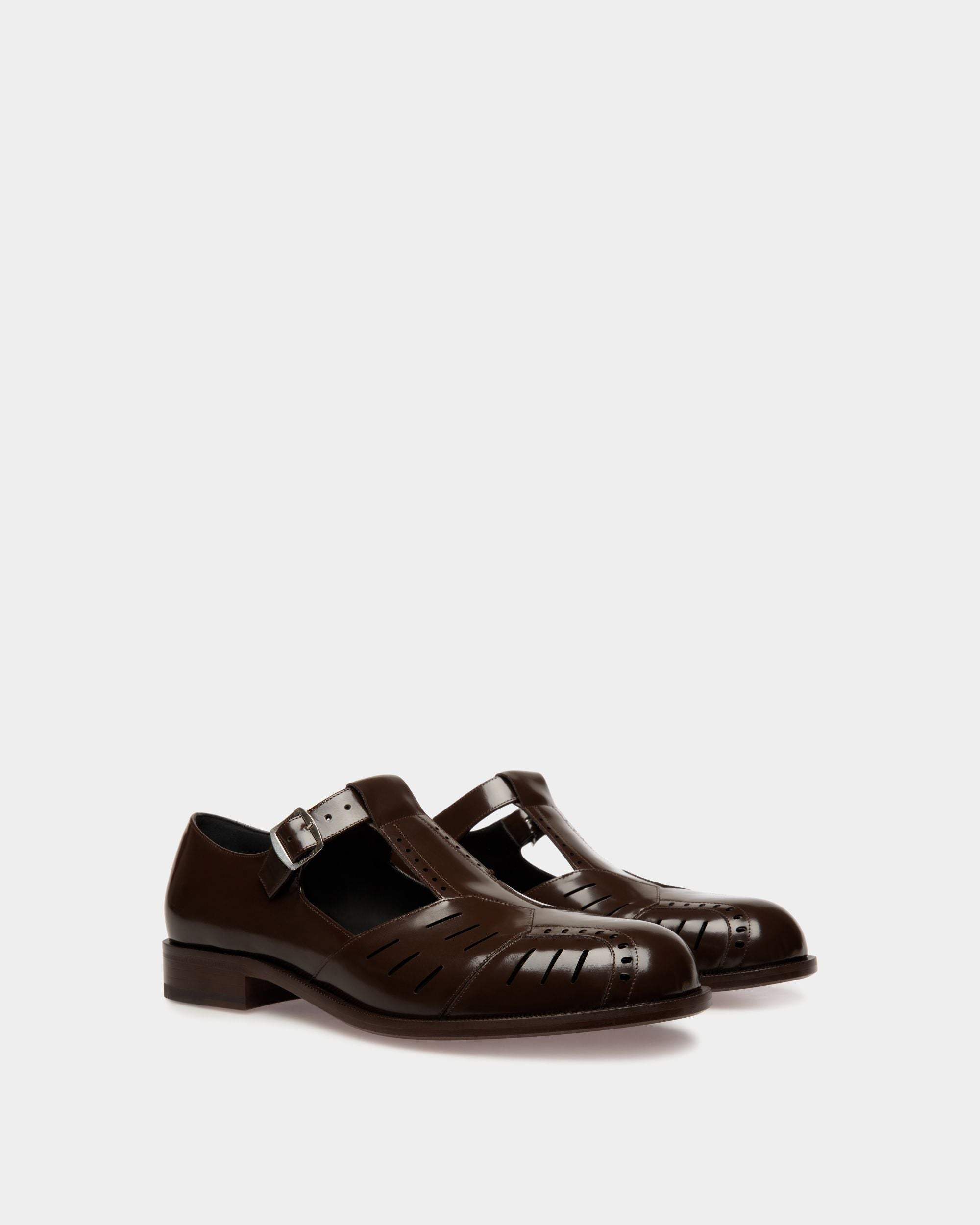 Sandale Spiegel En Cuir Marron - Homme - Bally - 02