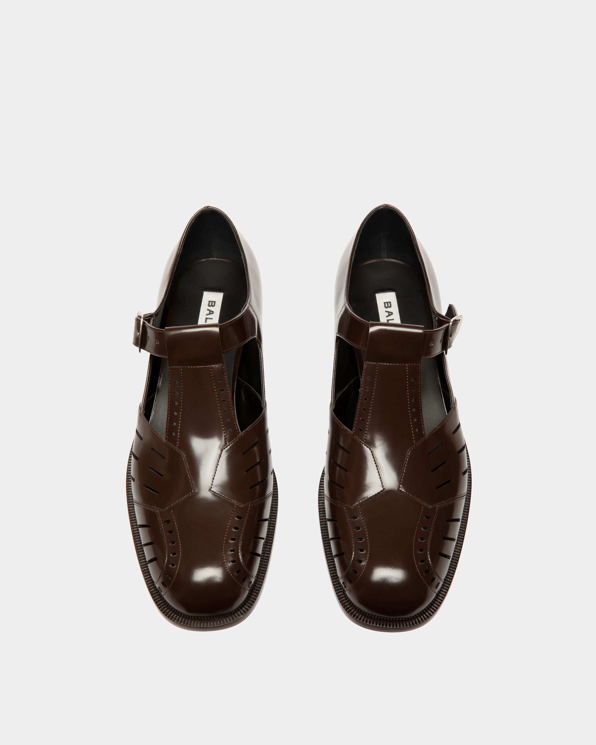 Sandale Spiegel En Cuir Marron - Homme - Bally - 04