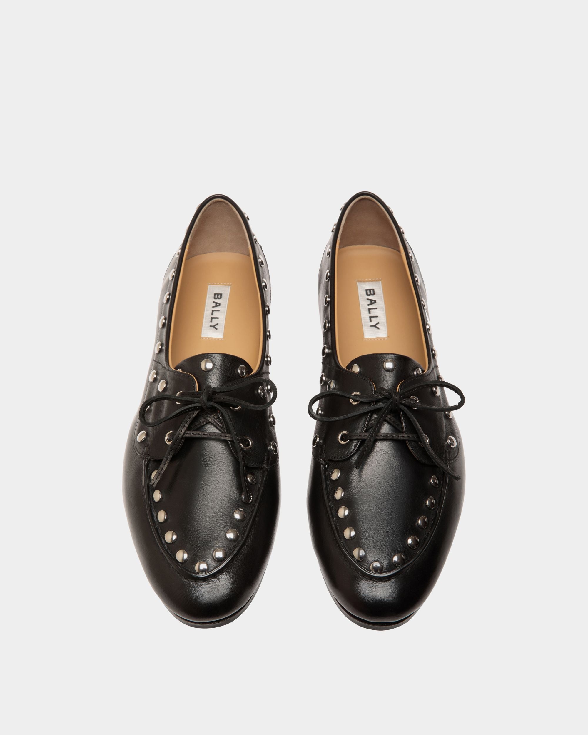 Mocassin Plume En Cuir Noir - Homme - Bally - 04
