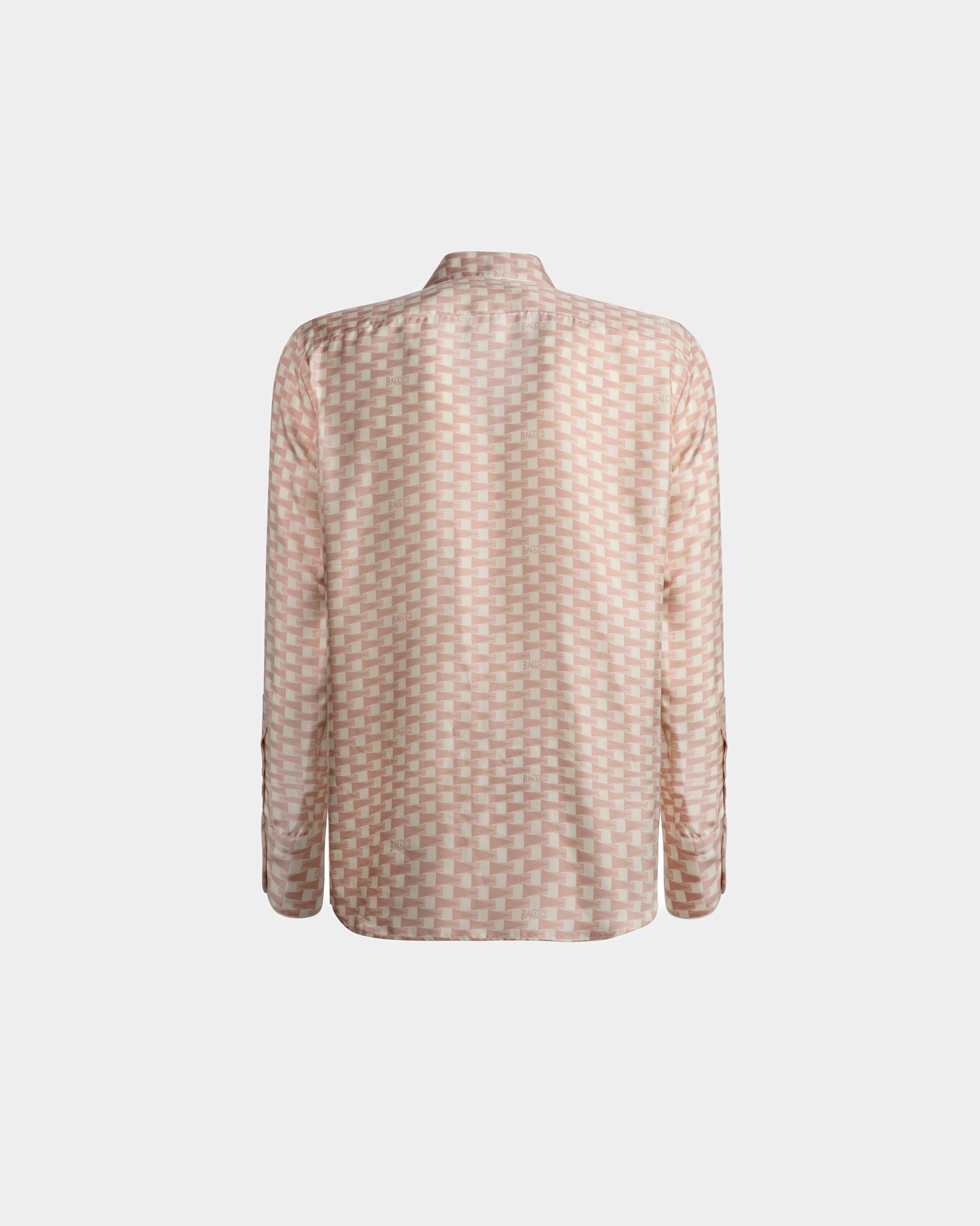 Chemise imprimé Pennant En soie couleur Dusty Petal - Homme - Bally - 07