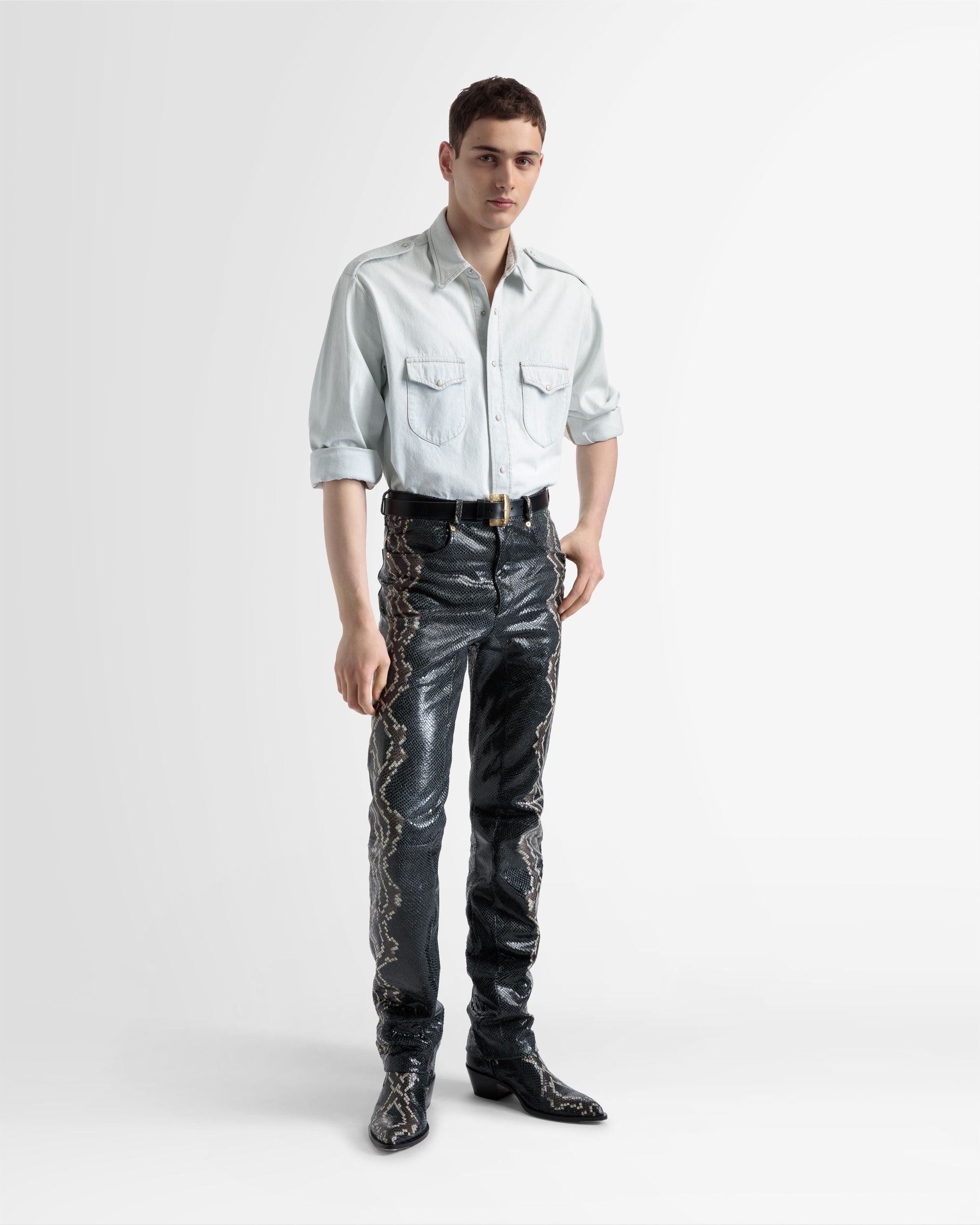 Chemise À Manches Longues En Coton - Homme - Bally - 02