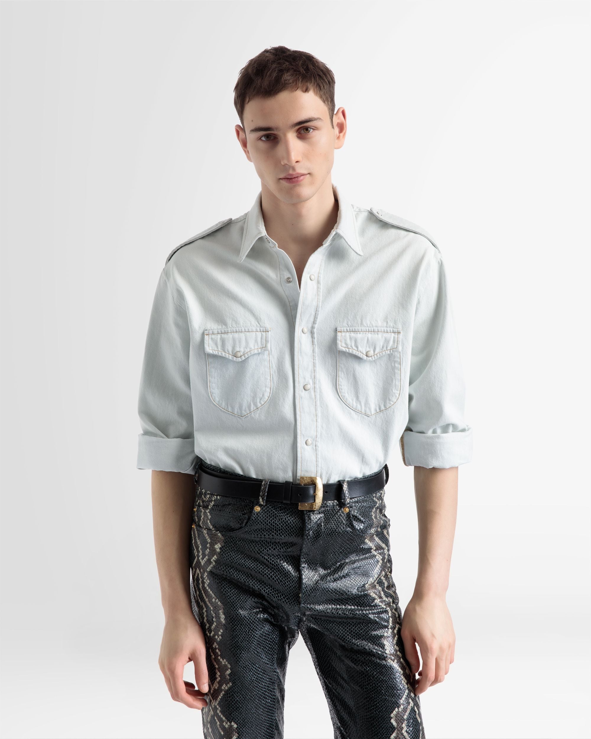 Chemise À Manches Longues En Coton - Homme - Bally - 03