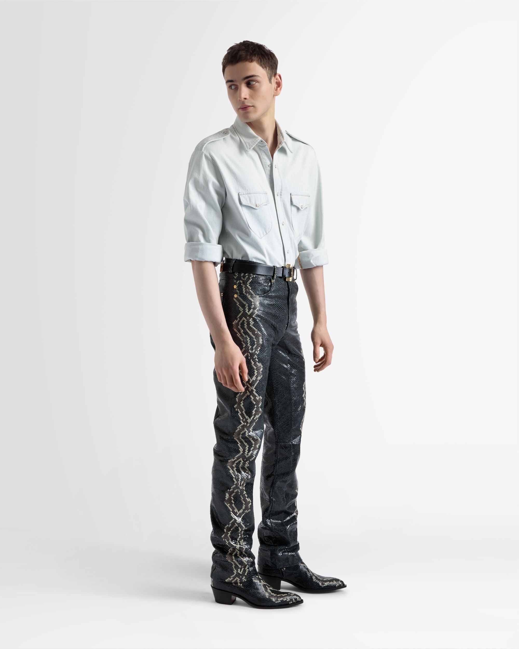 Chemise À Manches Longues En Coton - Homme - Bally - 05