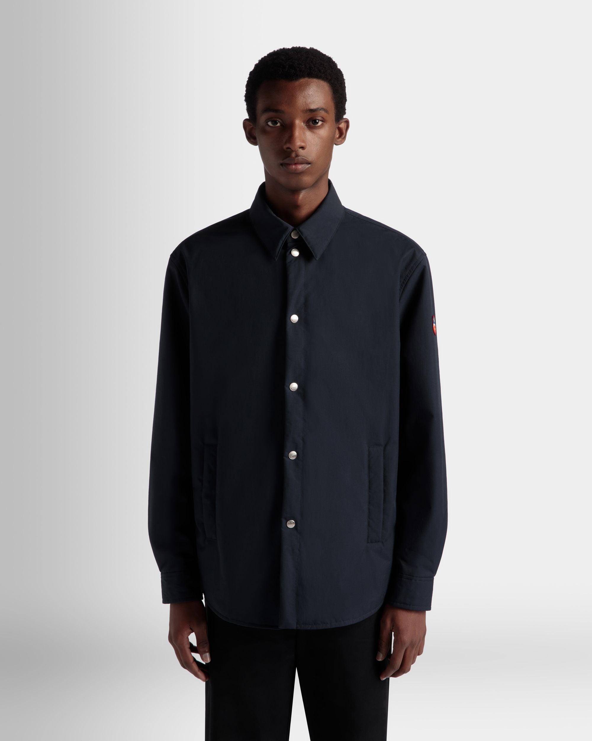 Surchemise Matelassée En Nylon Navy Blue - Homme - Bally - 03