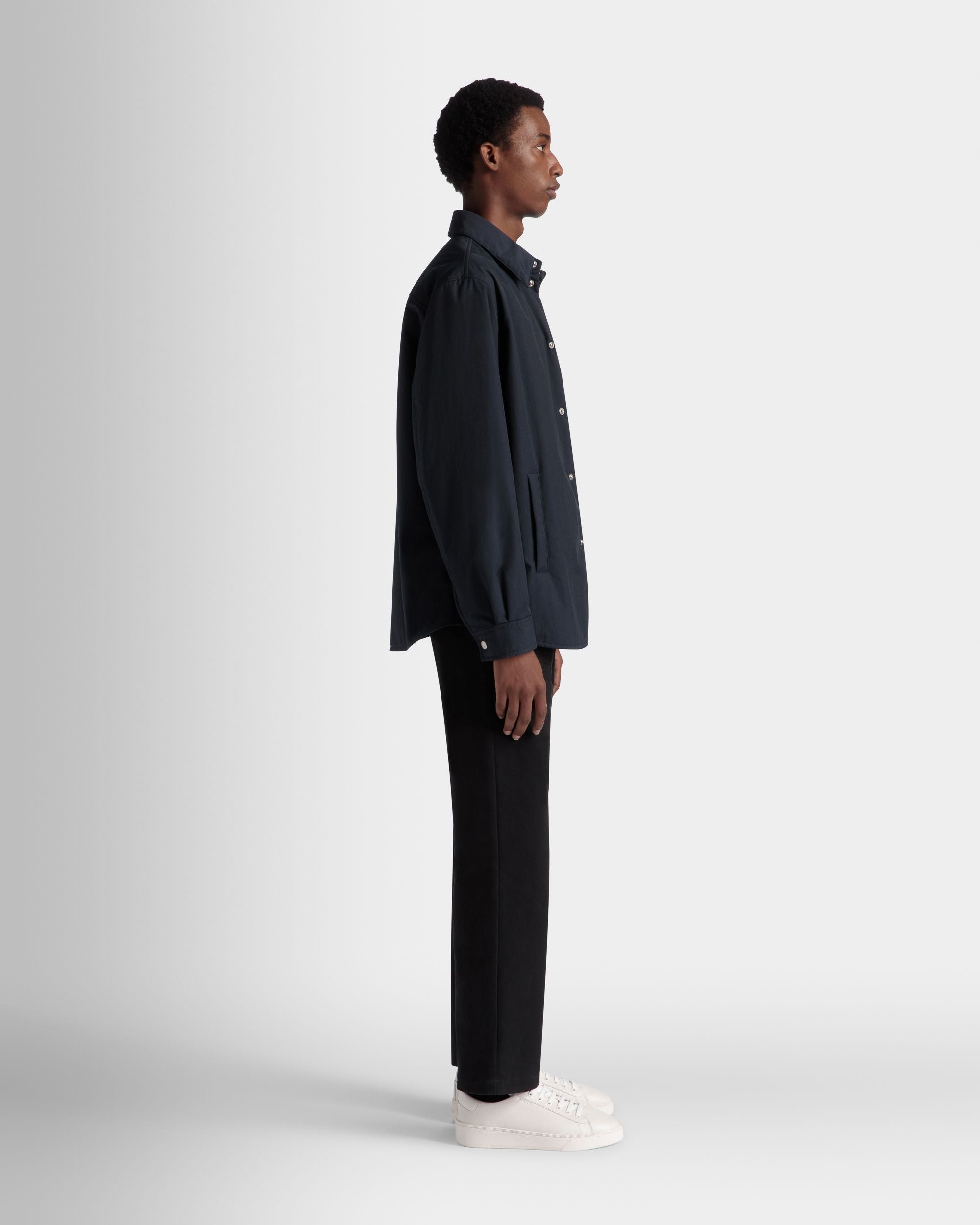 Surchemise Matelassée En Nylon Navy Blue - Homme - Bally - 06