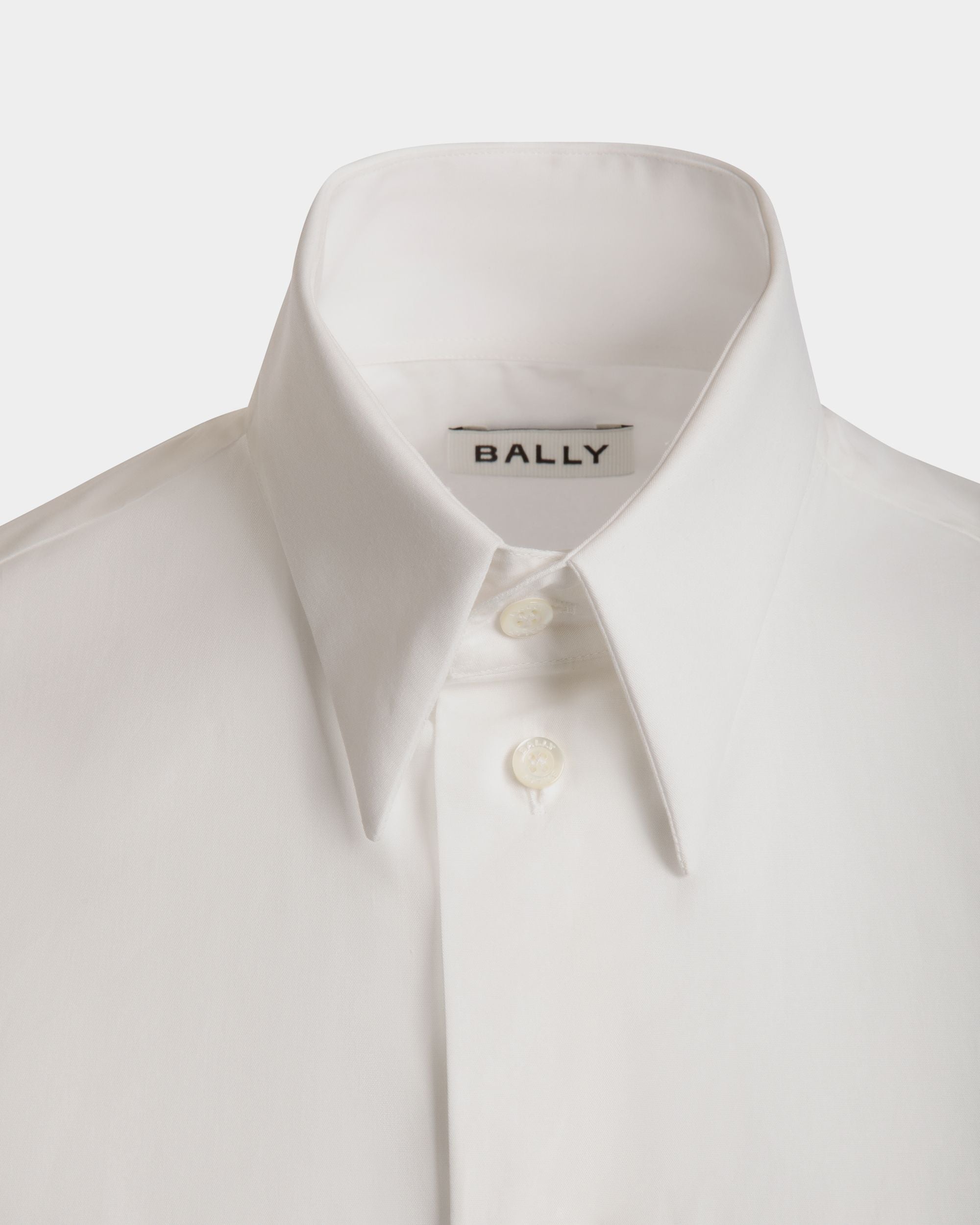 T-Shirt À Manches Longues En Coton Blanc - Homme - Bally - 04