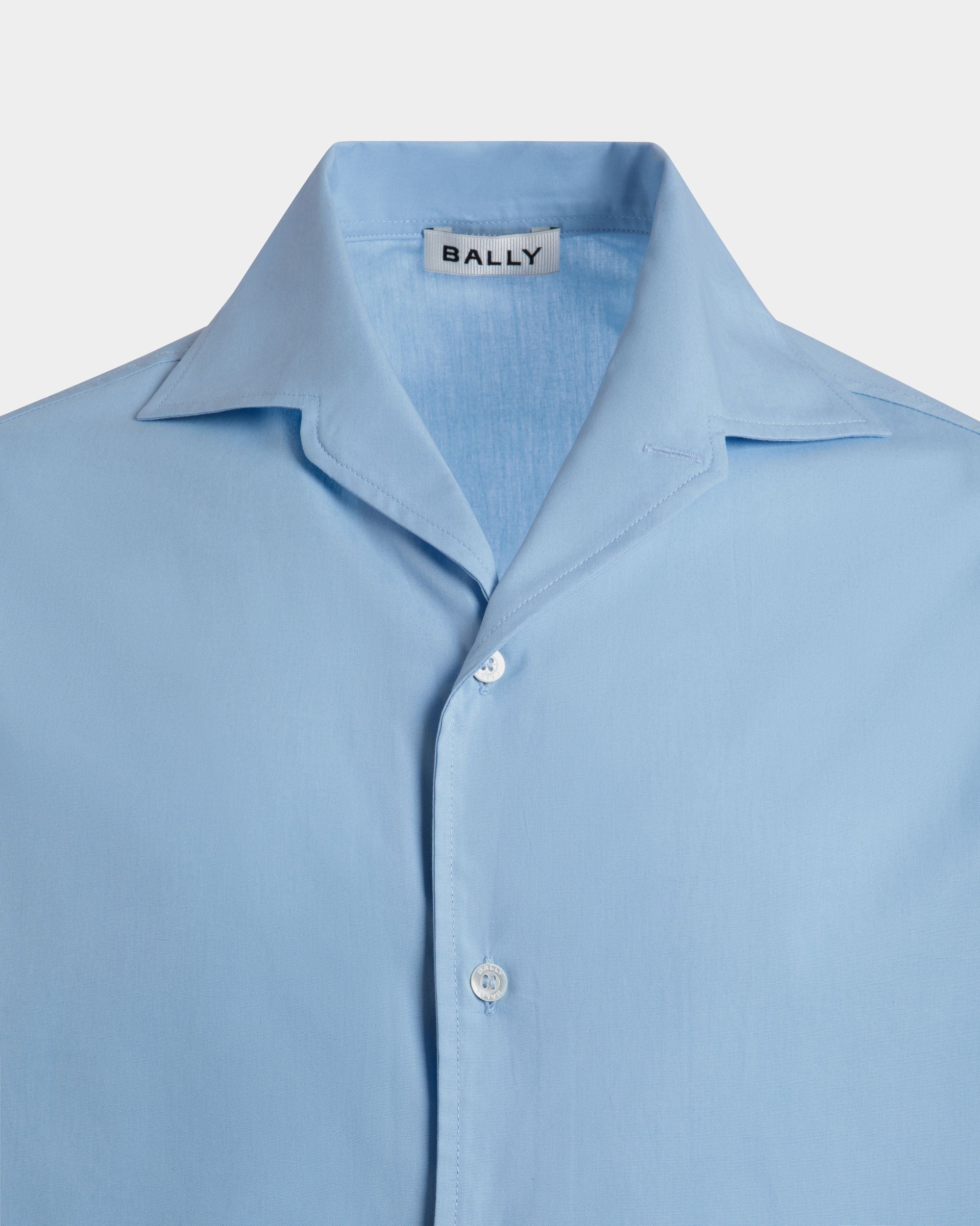 Shirts In Blue Cotton - Homme - Bally - 02
